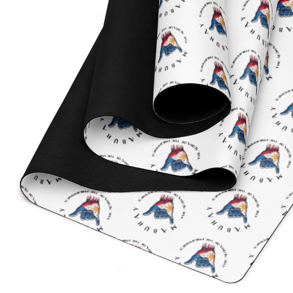 MABUHAY THE ALOHA OF THE PHILIPPINES YOGA MAT - SHAKA HANG LOOSE VIBES FOR YOUR PRACTICE product image (2)
