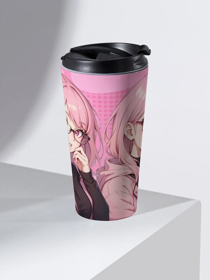 (PINK WAIFU) K Stainless Steel Travel Mug product image (2)