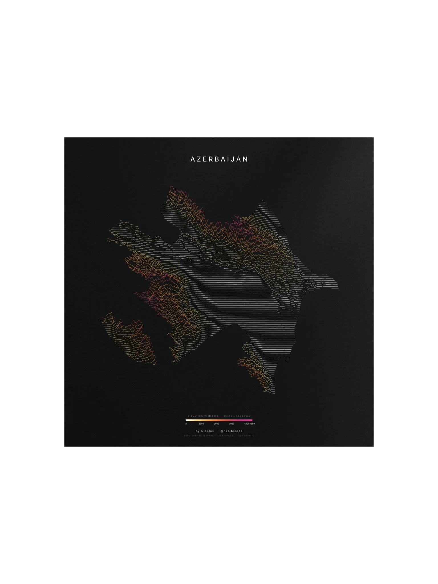 Ridgeline Poster - Azerbaijan product image (1)