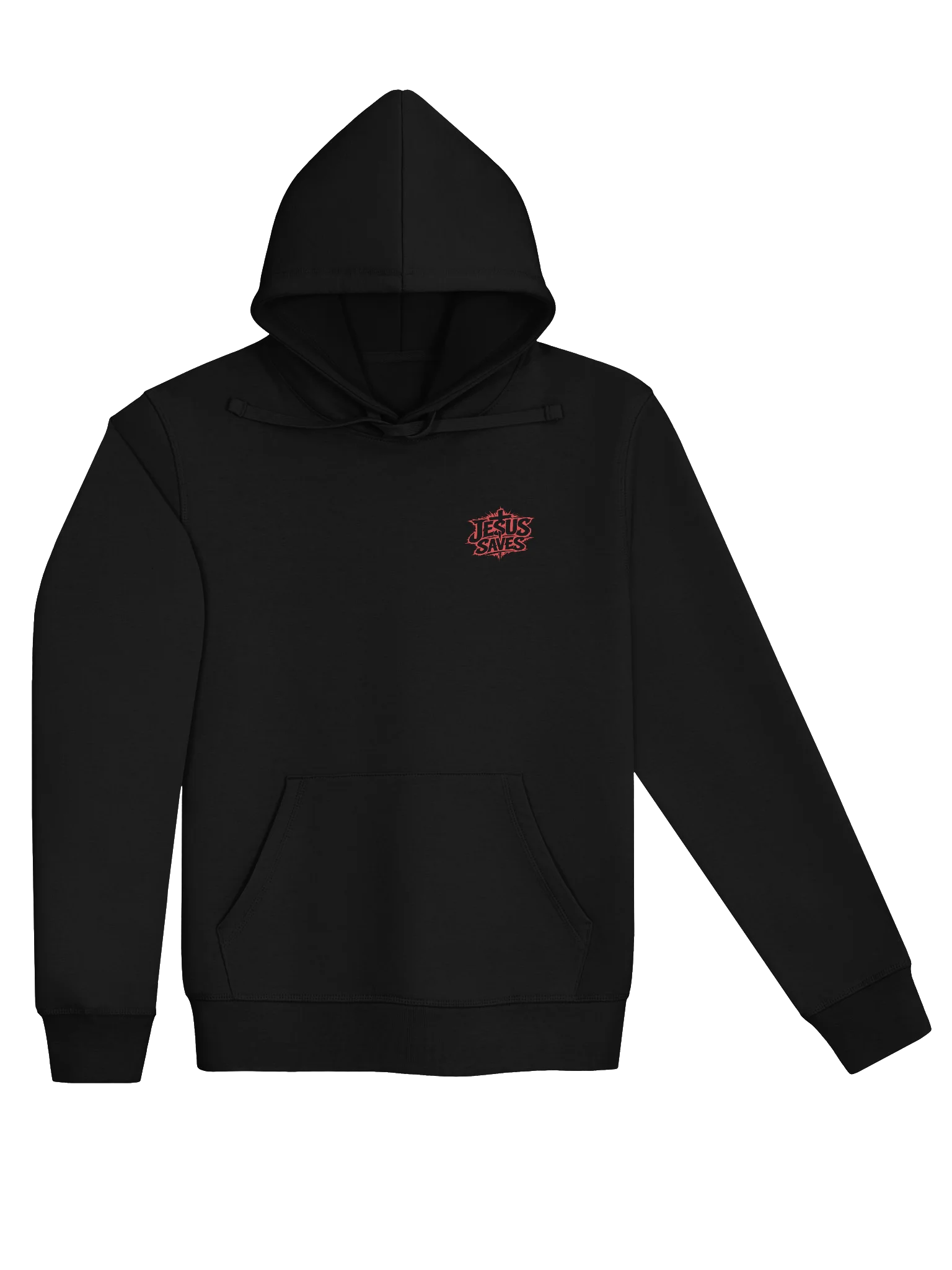 Jesus Saves Hoodie (red tex - back) product image (3)