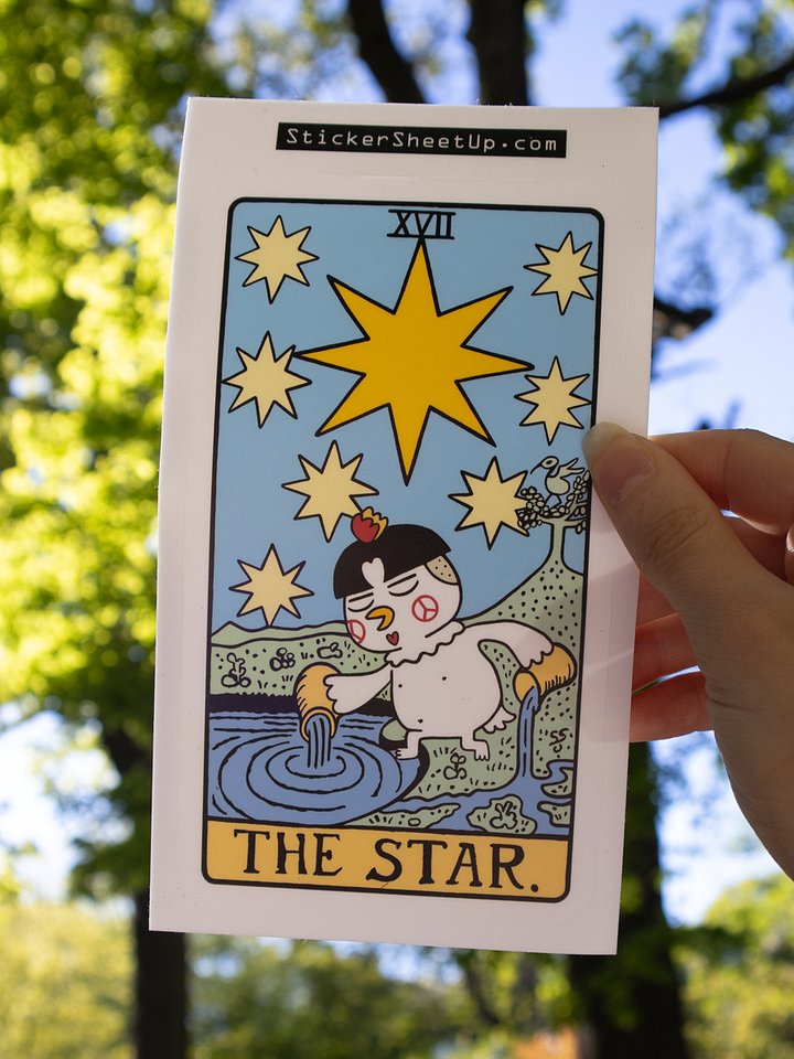 The Star Tarot Card Sticker / Spicy Noods Edition product image (2)
