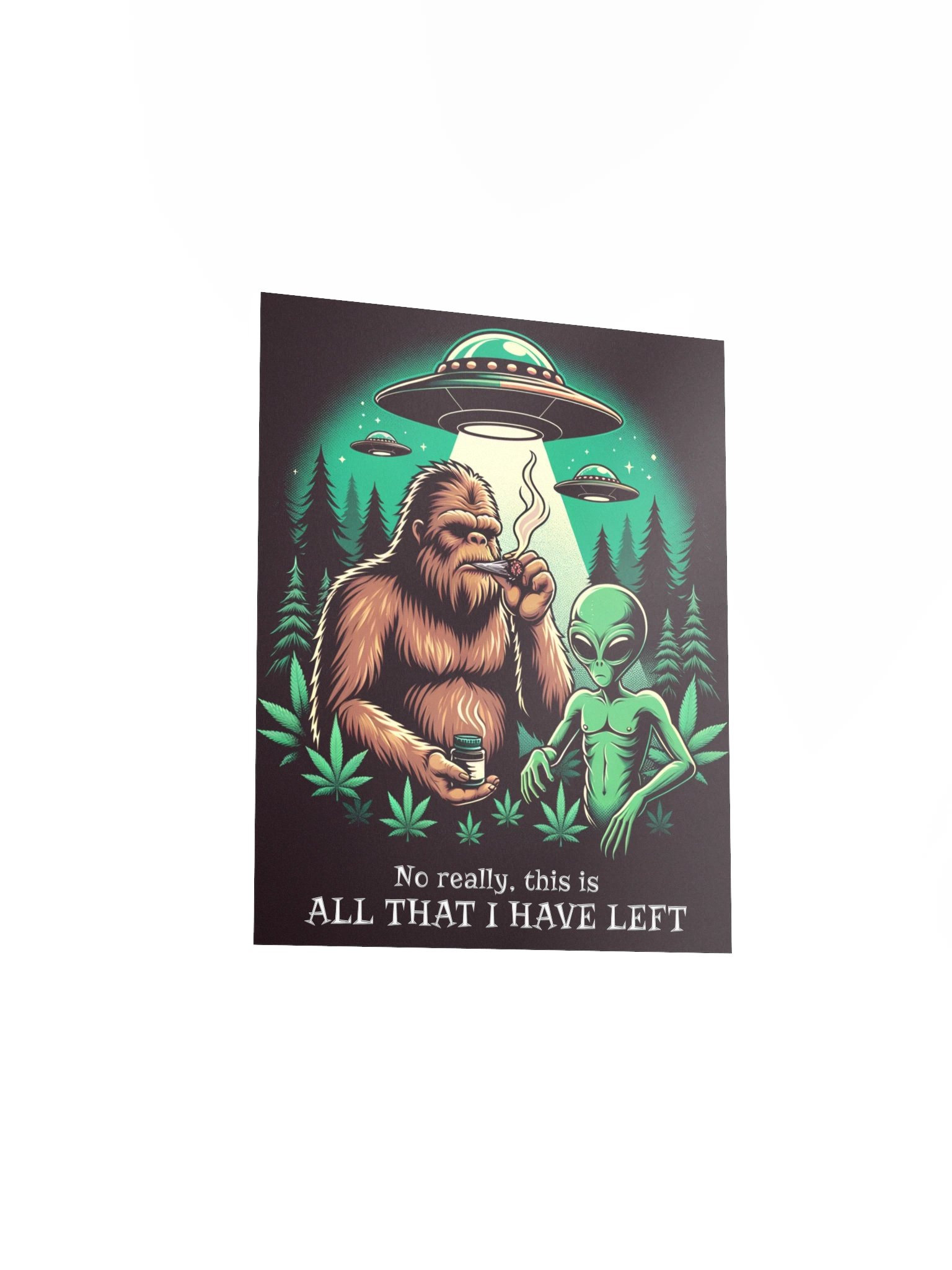 Bigfoot and Extraterrestrial - "All That’s Left" - Encounter Wall Poster product image (4)
