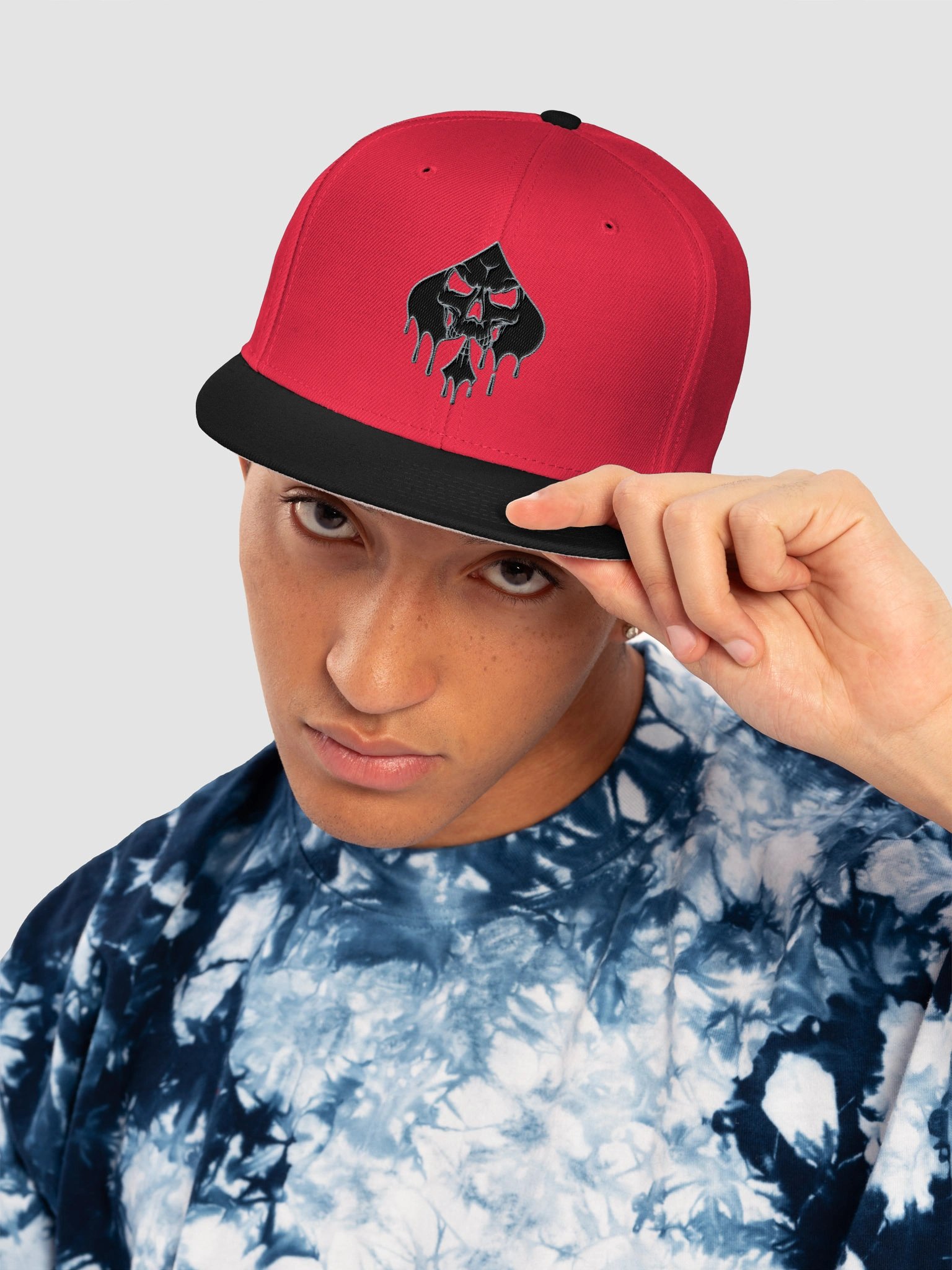 Skull Spade Embroidered Snapback product image (21)