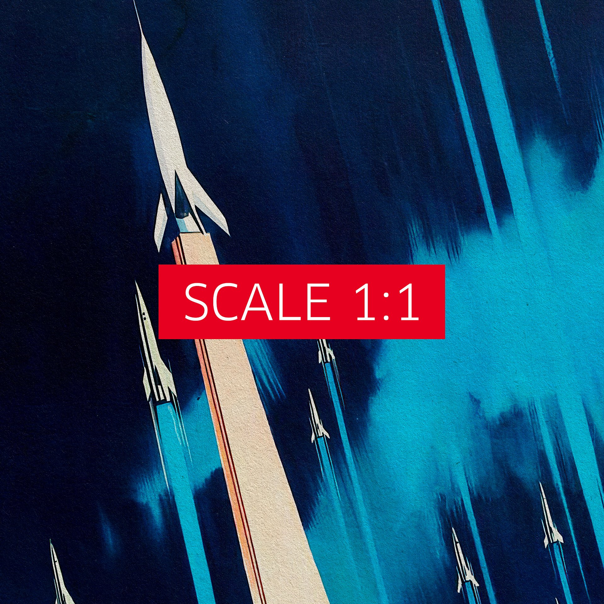 Soviet space, USSR 1960s — Soviet vintage space art poster, soviet retro poster product image (5)