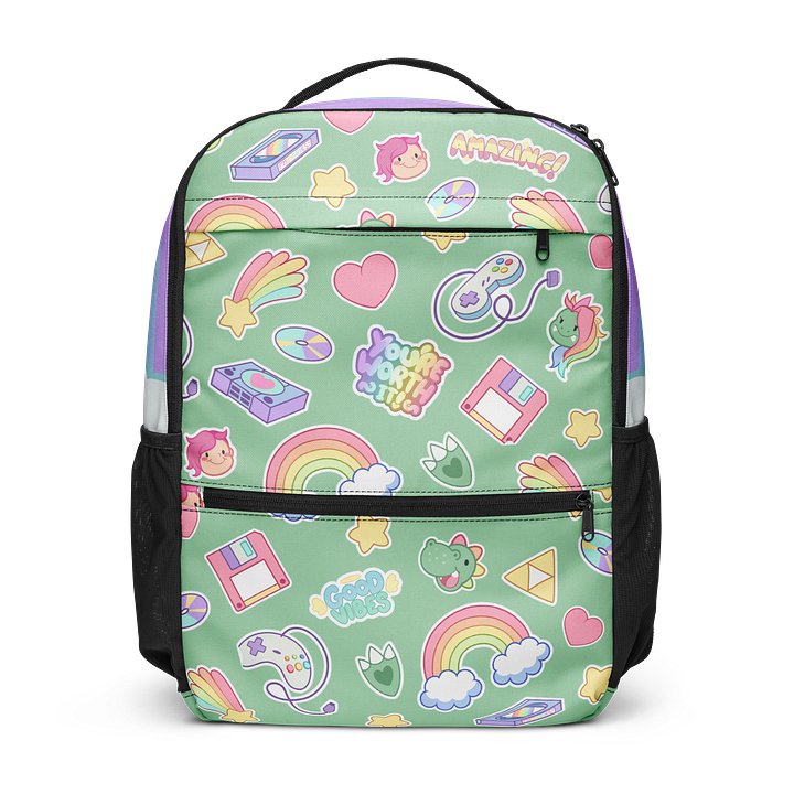 Retro Sticker Utility Backpack product image (1)