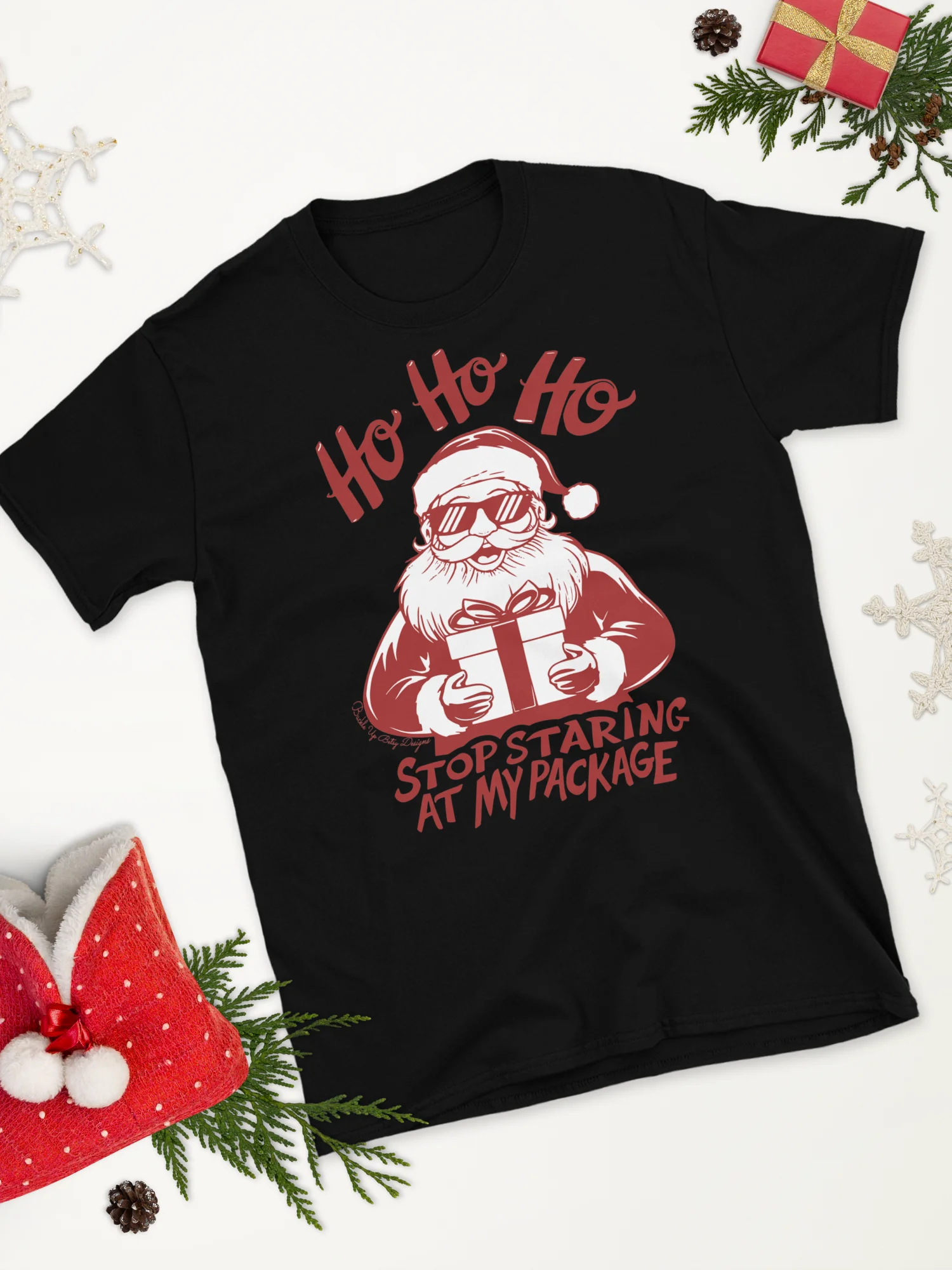 Holiday - Santa - Ho Ho Ho Stop Staring At My Package product image (4)