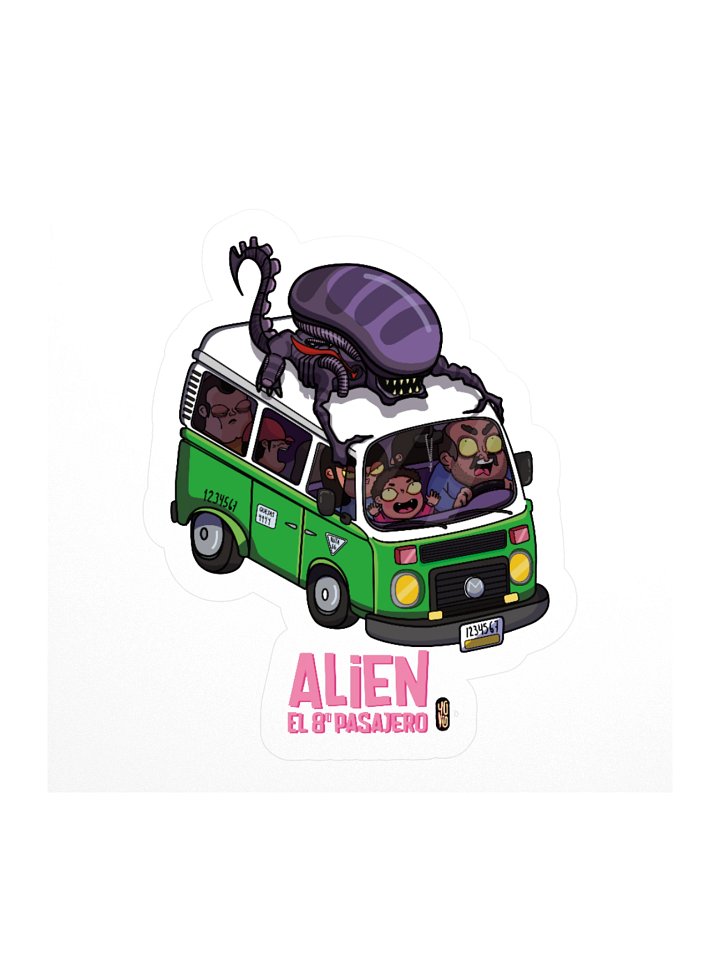 Alien el Octavo Pasajero - Sticker (Kiss Cut) product image (2)