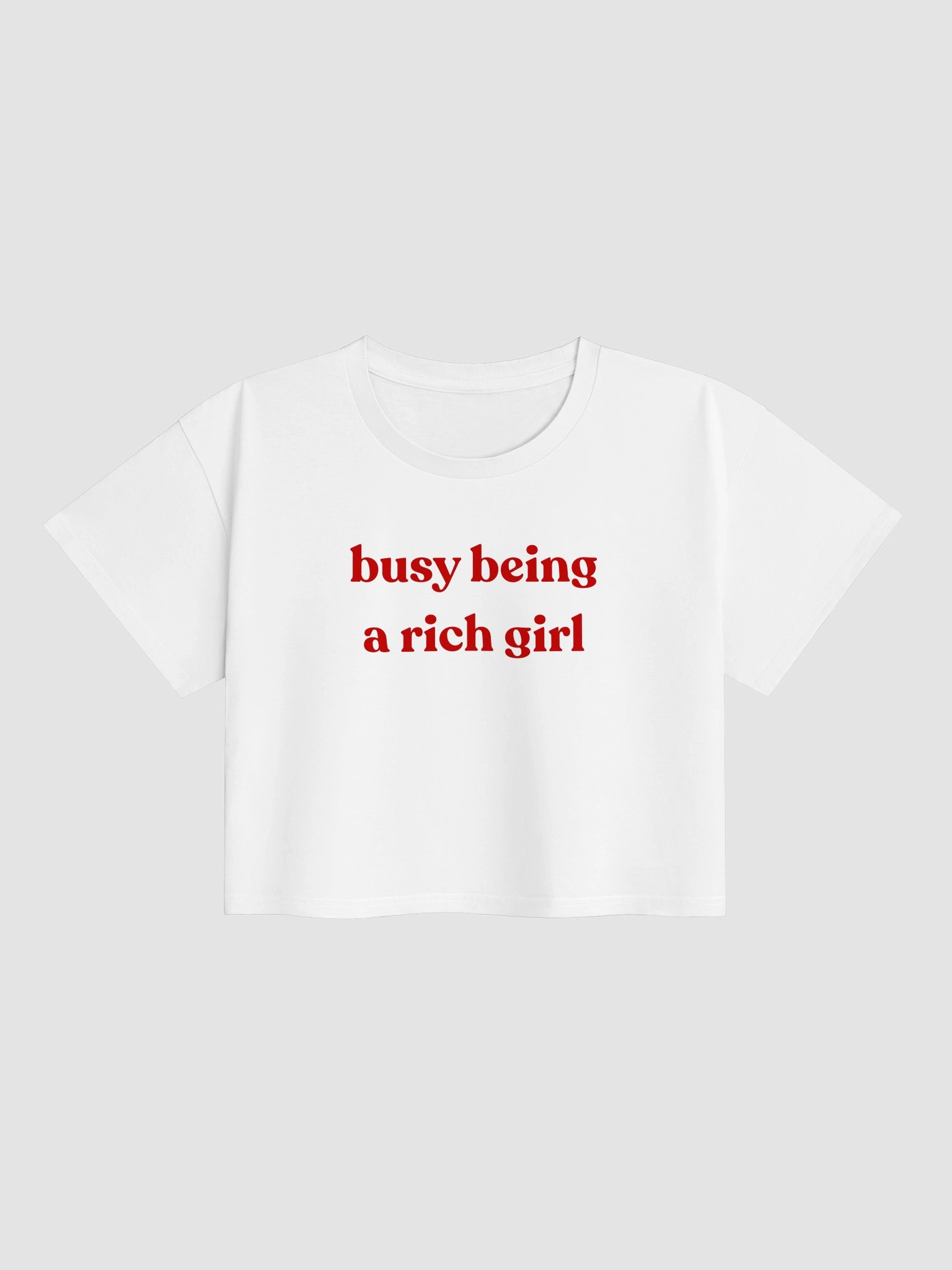Busy Being A Rich Girl Crop Top product image (1)