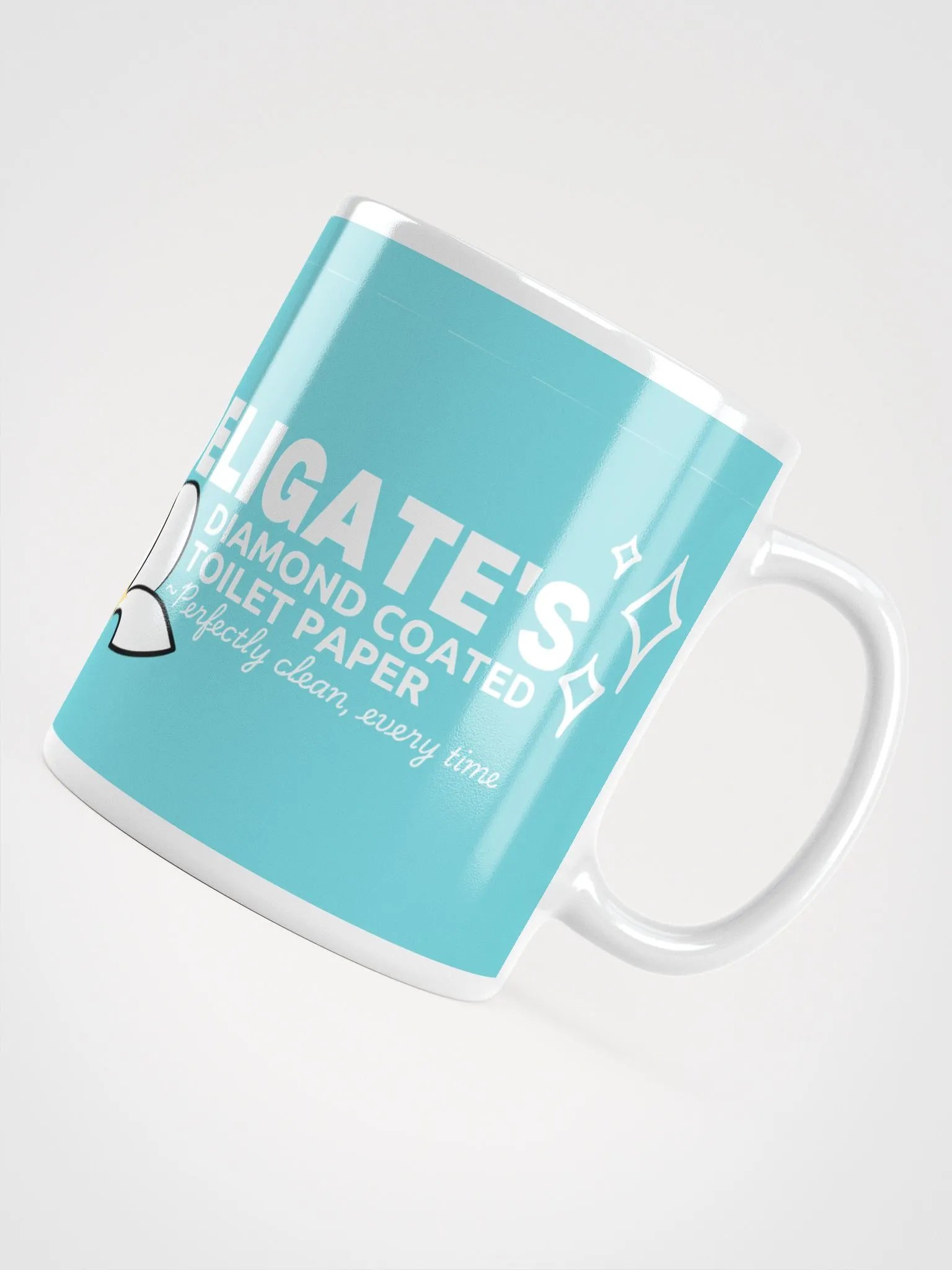 Deligate's Diamond coated TP | White Glossy Mug by Mugz product image (4)