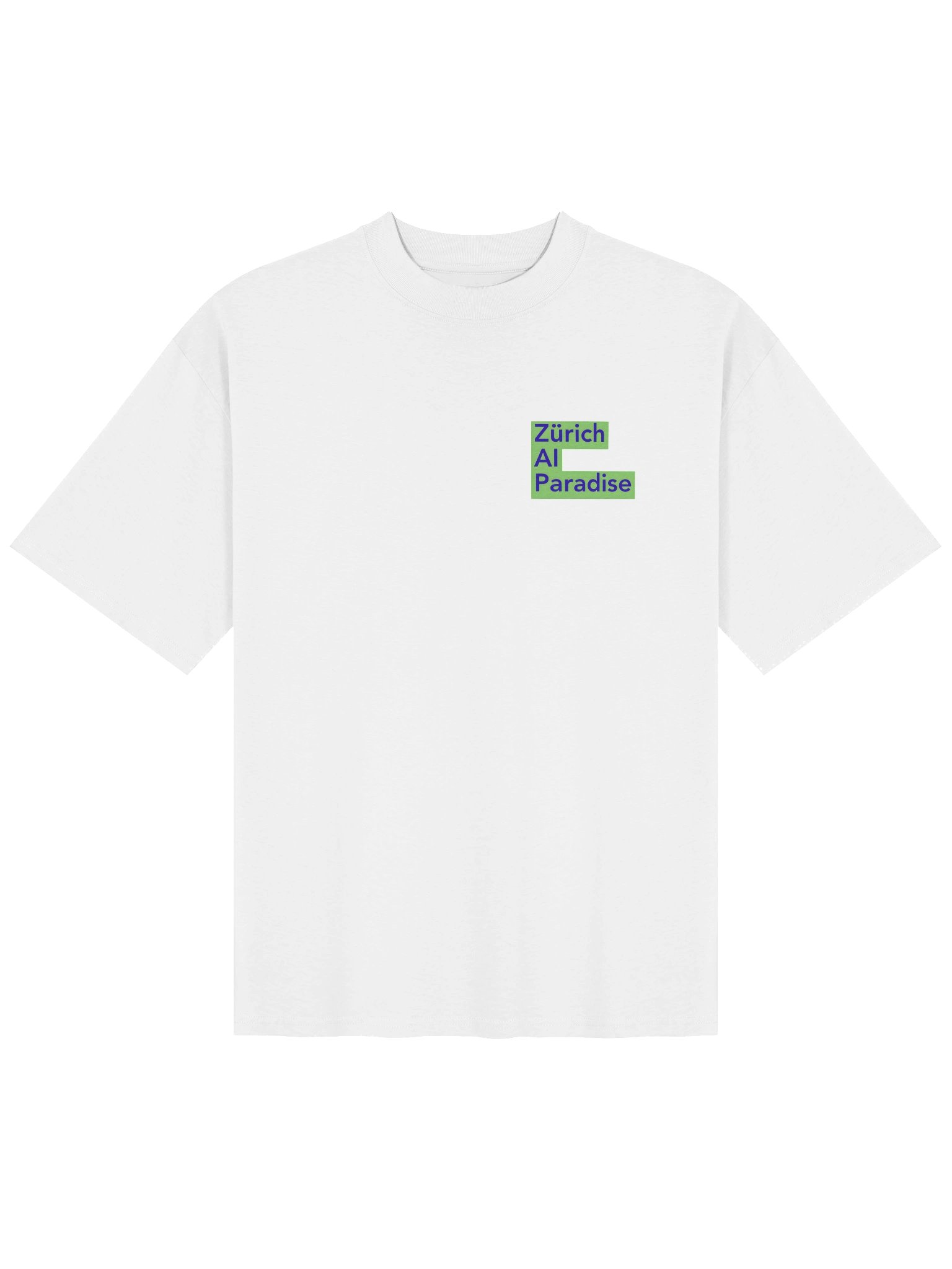 T-shirt Oversized Zurich AI Paradise Blue/Green product image (2)