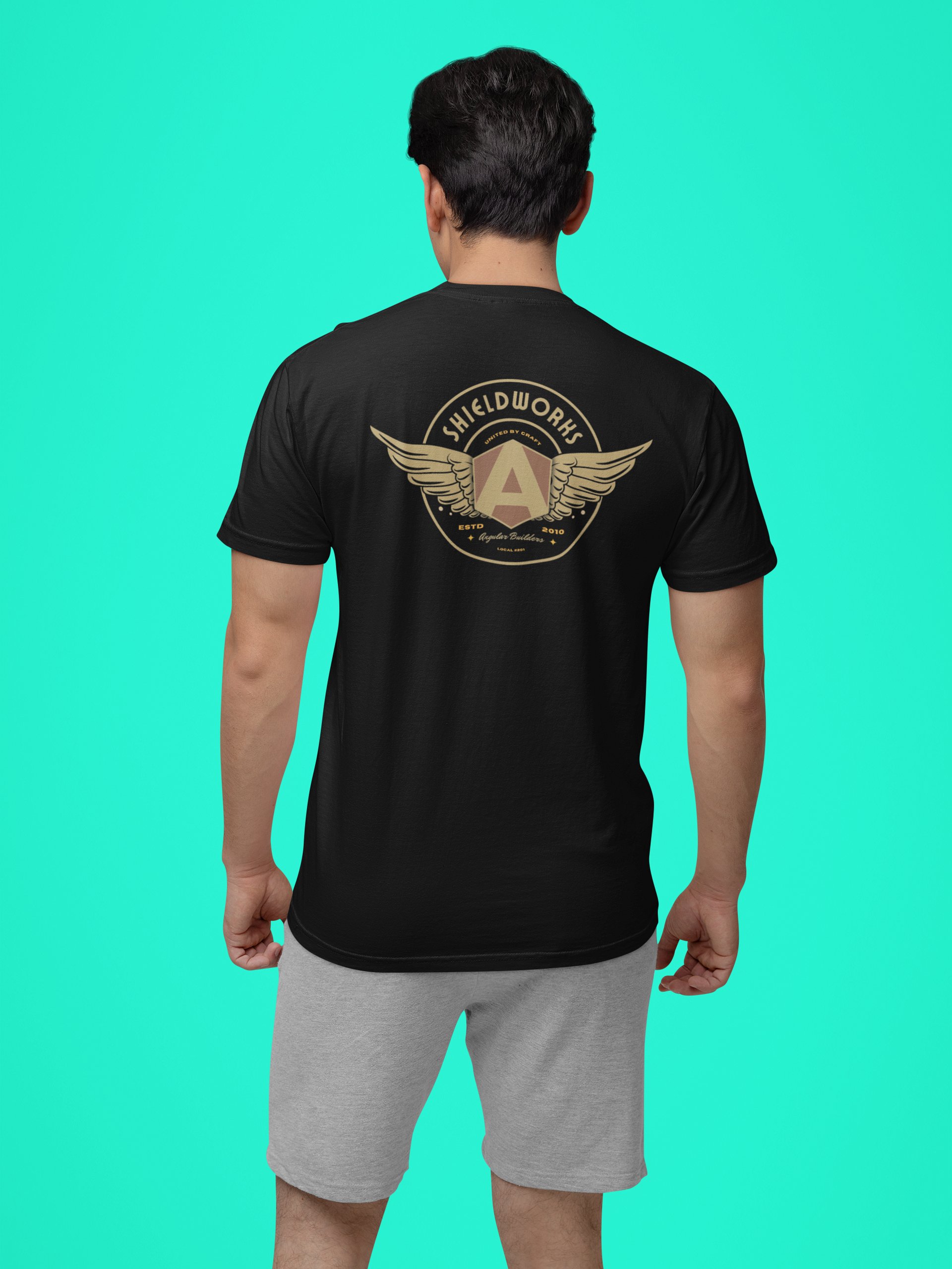 Shieldworks Angular Builders Local #201 “United by Craft” Heavyweight Tee product image (3)