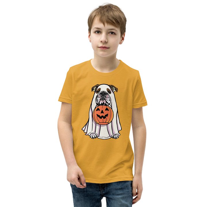 Halloween English Bulldog(Brindle) Youth T-Shirt product image (1)