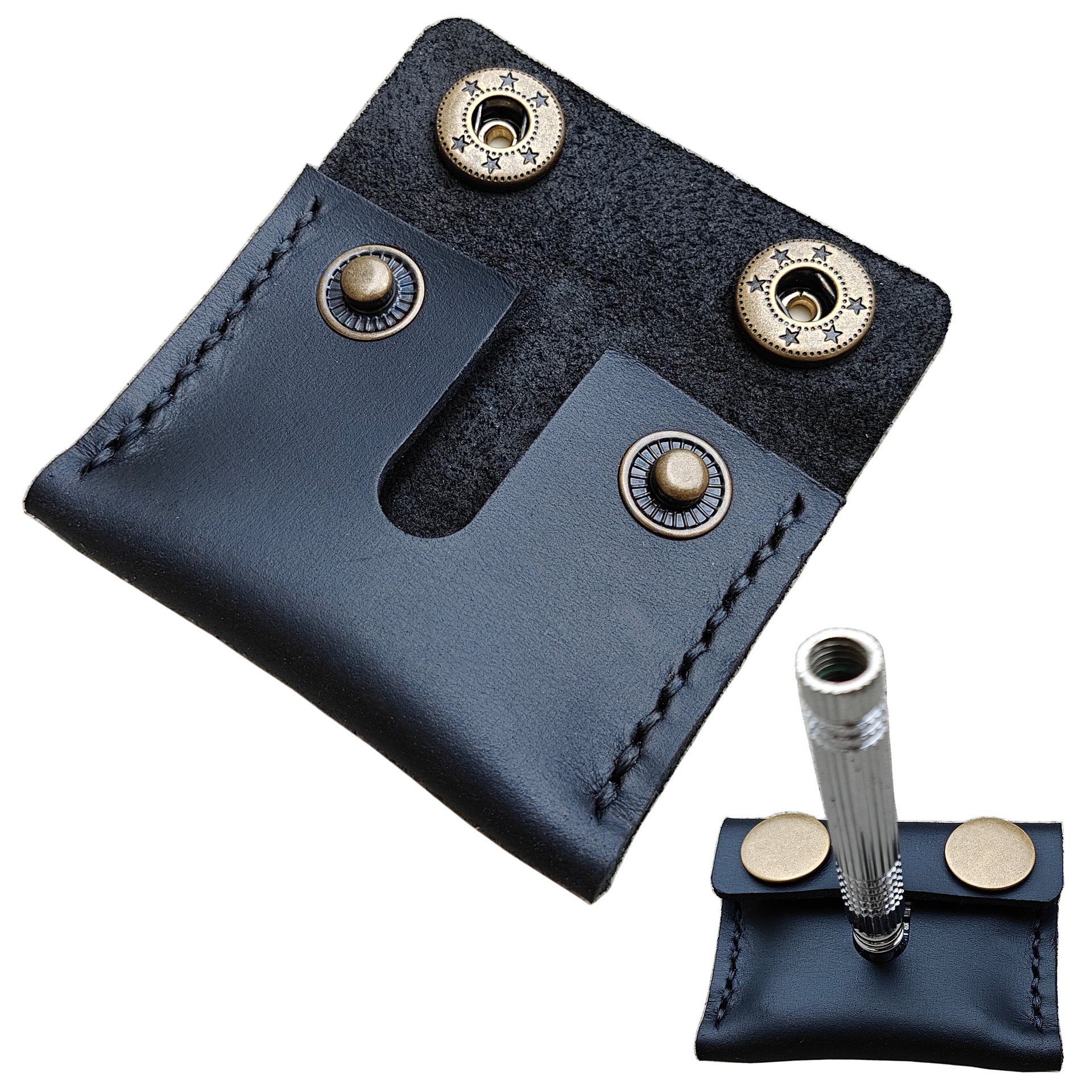 MEEBOY Handmade Double Edge Razor Head Protective Sheath For men Fits Most Safety Razors product image (1)