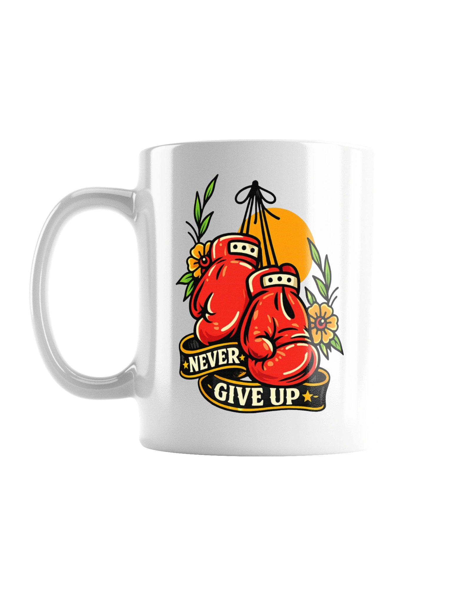 Never Give Up Boxing Mug product image (1)