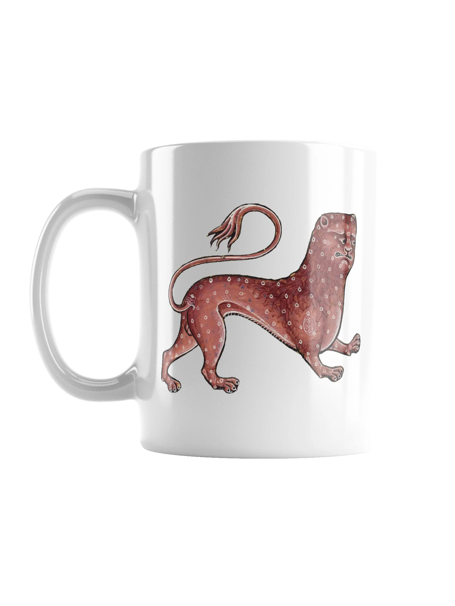 The Leopard Wild Custard - White Mug product image (1)