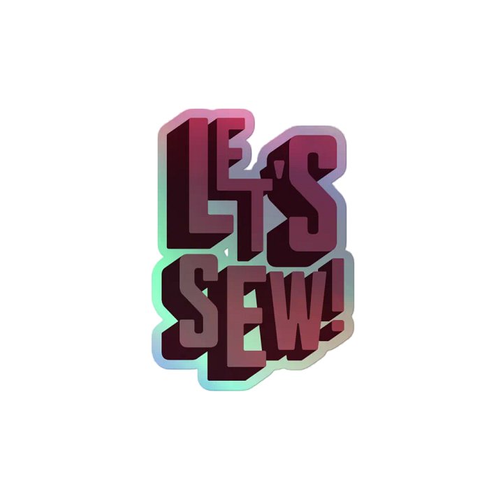 Let's Sew (Sticker) product image (2)