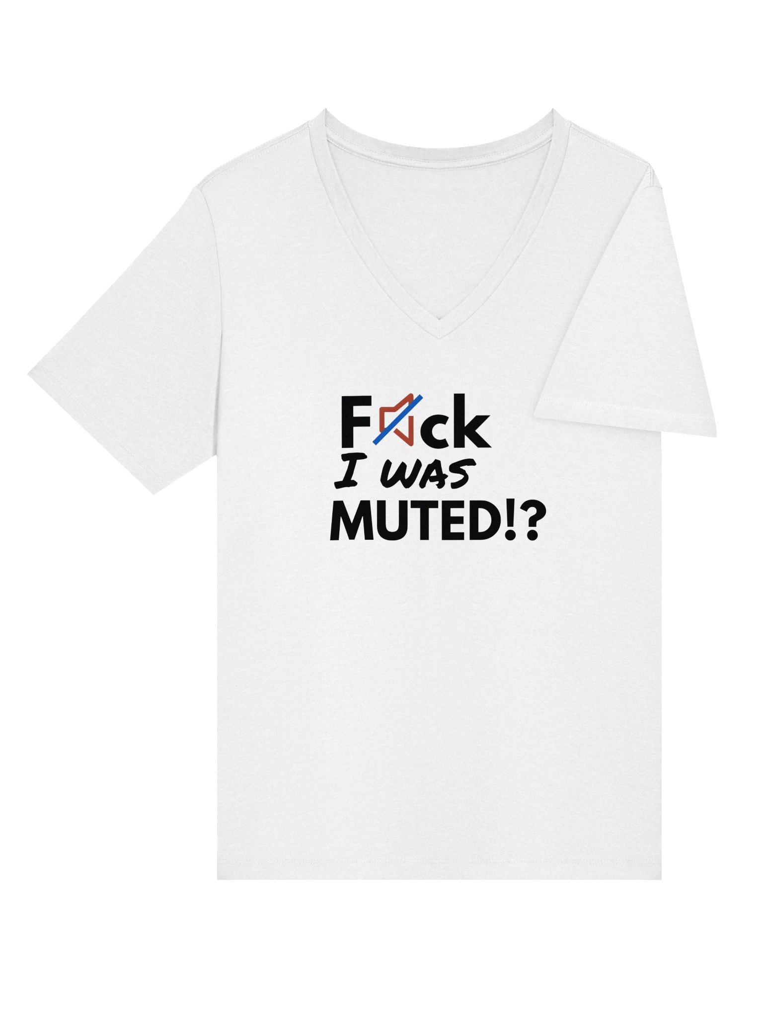 F*ck, I was muted | Bella+Canvas Women's Relaxed V-Neck T-Shirt product image (4)