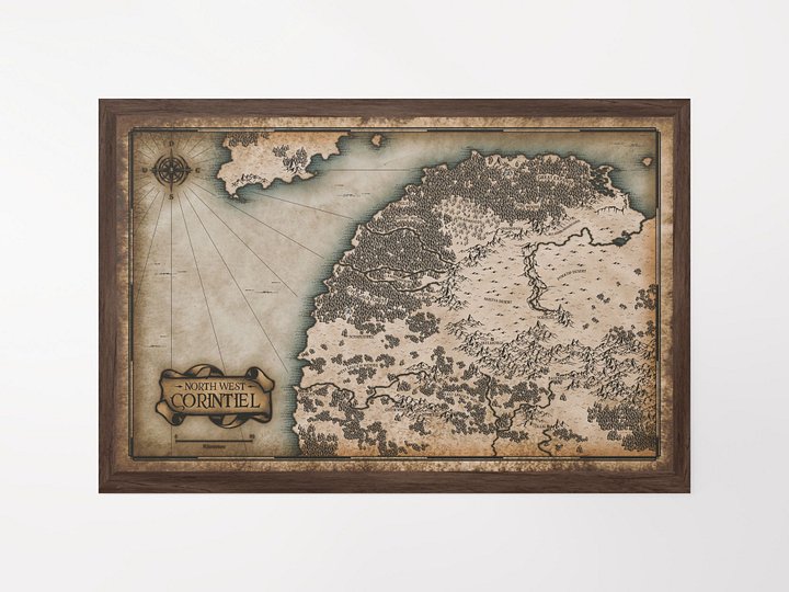 Map - North West Corintiel - Poster product image (2)