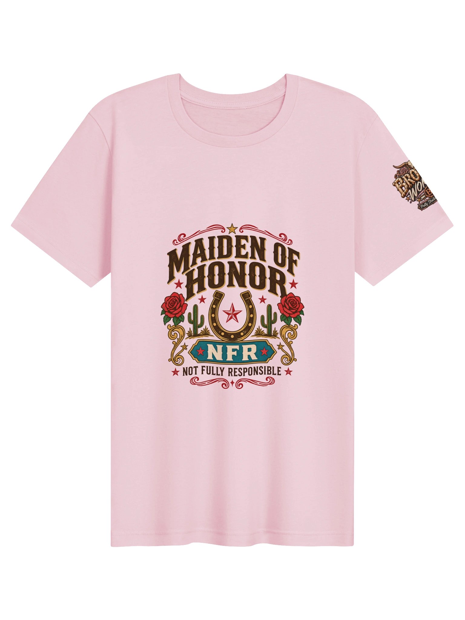 Western Bachelorette Party Shirt — Maiden of Honor NFR Not Fully Responsible | Broken Marriage™ product image (2)