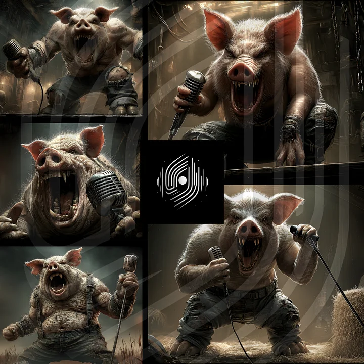 Pig & Boar Musicians Pack - Singers product image (1)