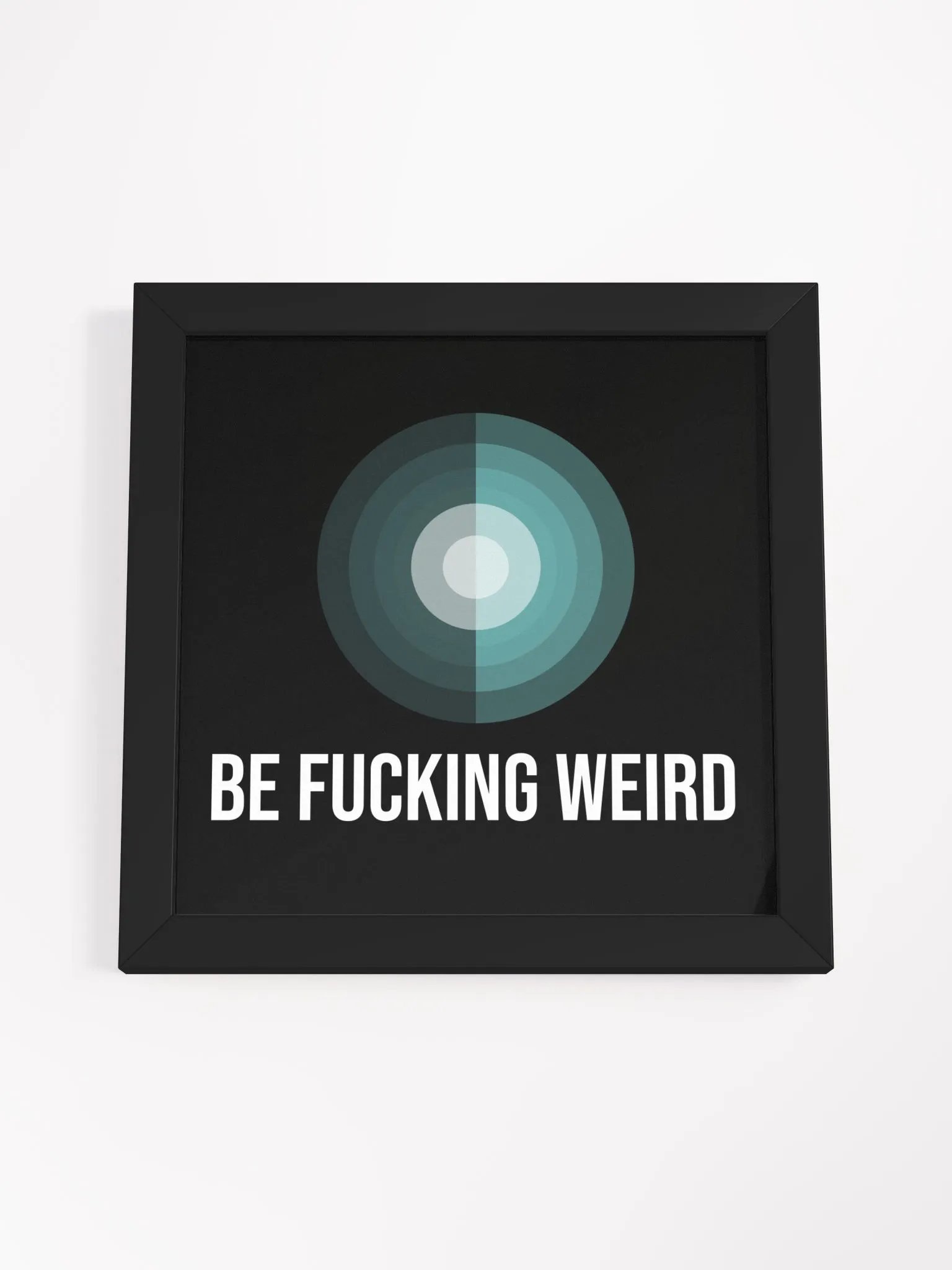 Eccentric Blue Circle Framed Poster product image (18)