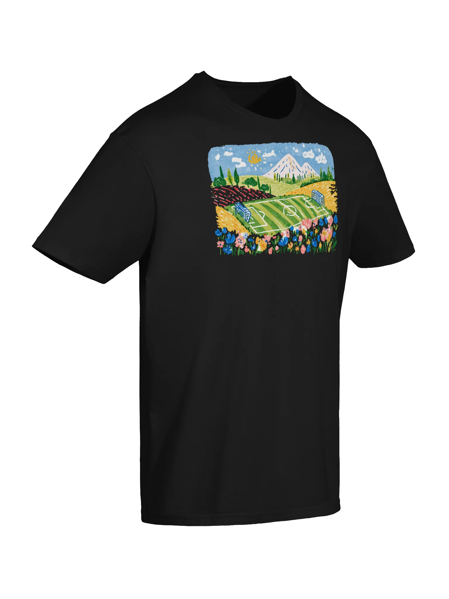 Pitch In the Meadow Soccer Field Landscape Tee product image (6)
