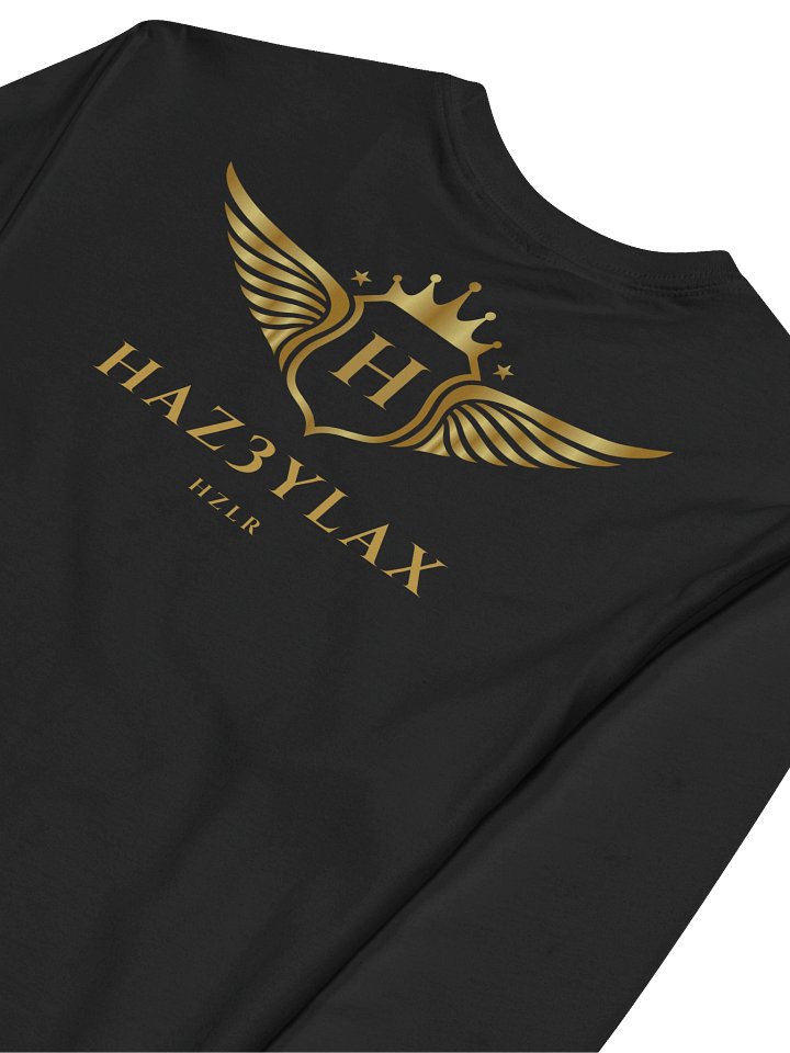 HAZ3YLAX Golden Wings Emblem Long Sleeve Shirt product image (2)