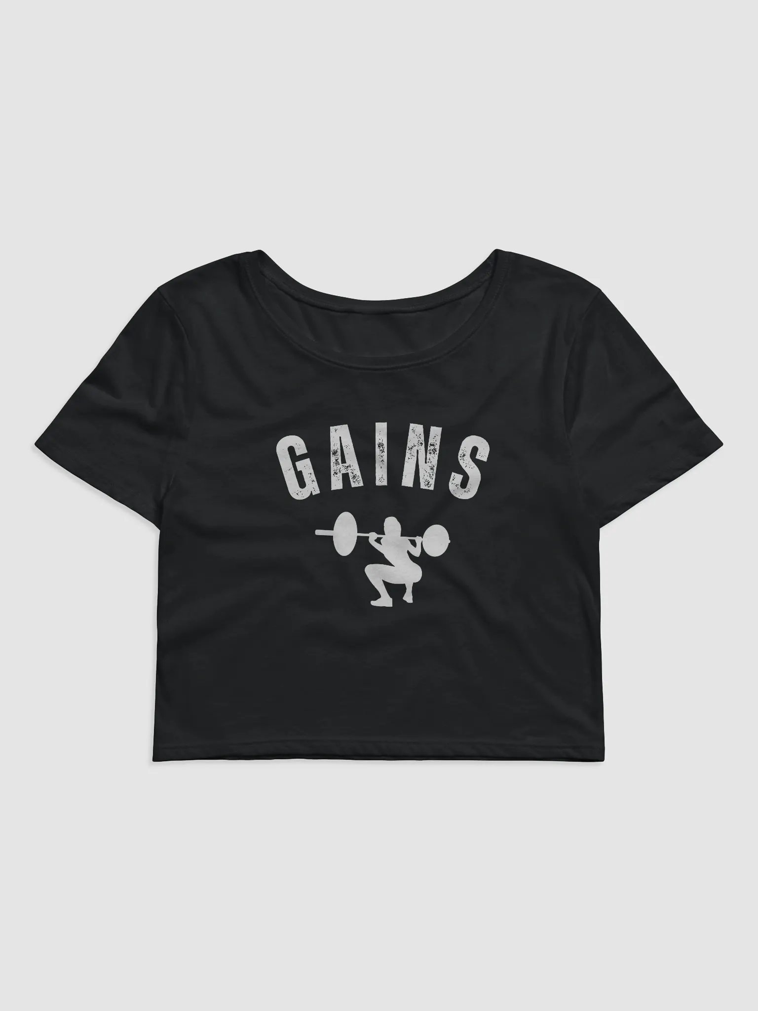 Women's Squat Gains Cropped Tee product image (1)