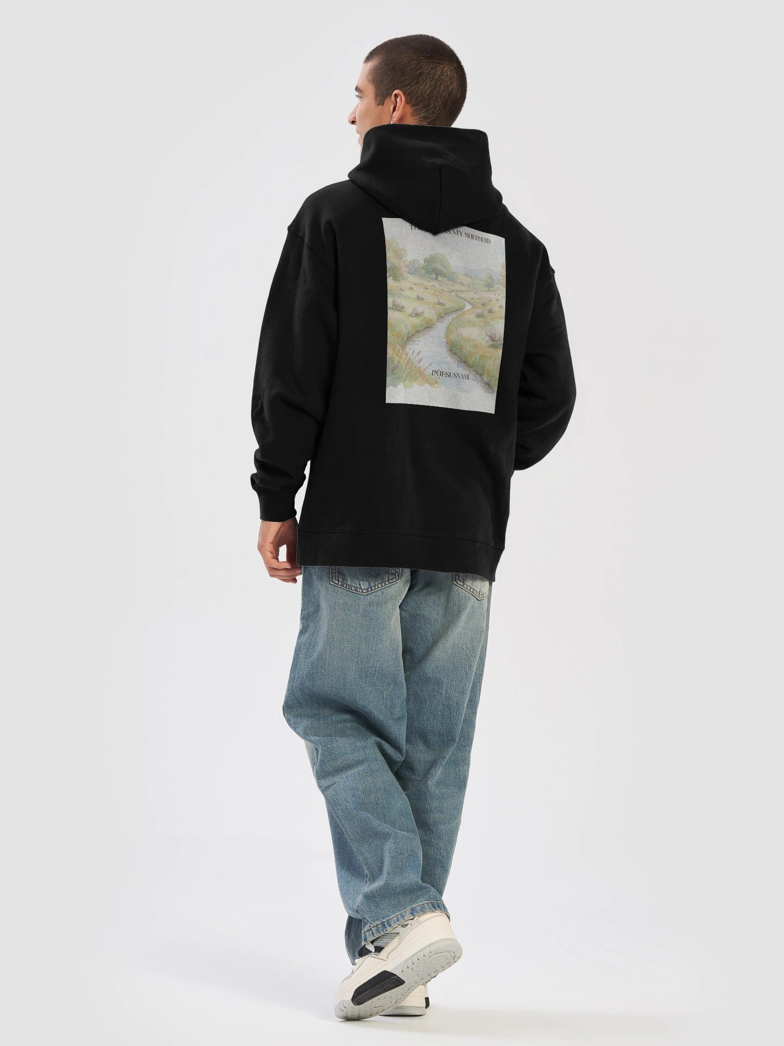The Lord Is My Shepherd INJESUSNAME Edition Oversized Hoodie product image (6)