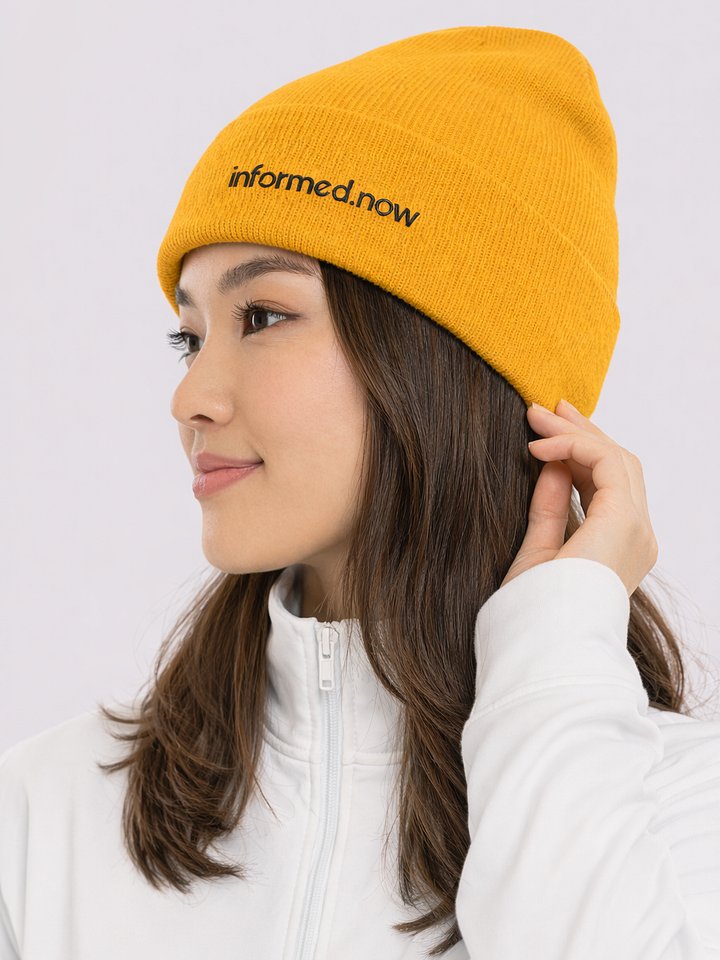 informed.now Cuffed Beanie (Gold) product image (2)