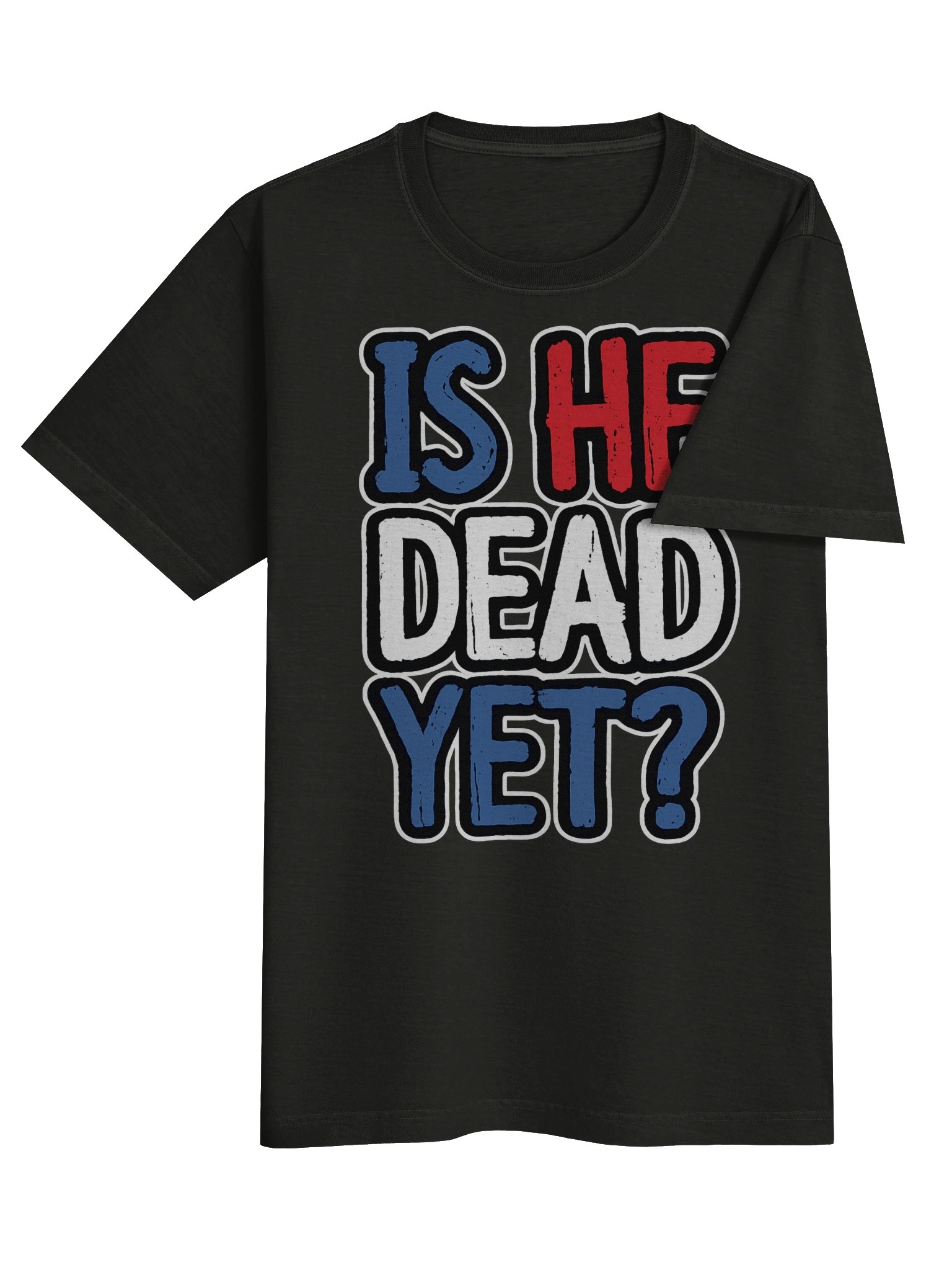 "Is He Dead Yet?" Unisex Oversized Garment-Dyed Tee product image (4)