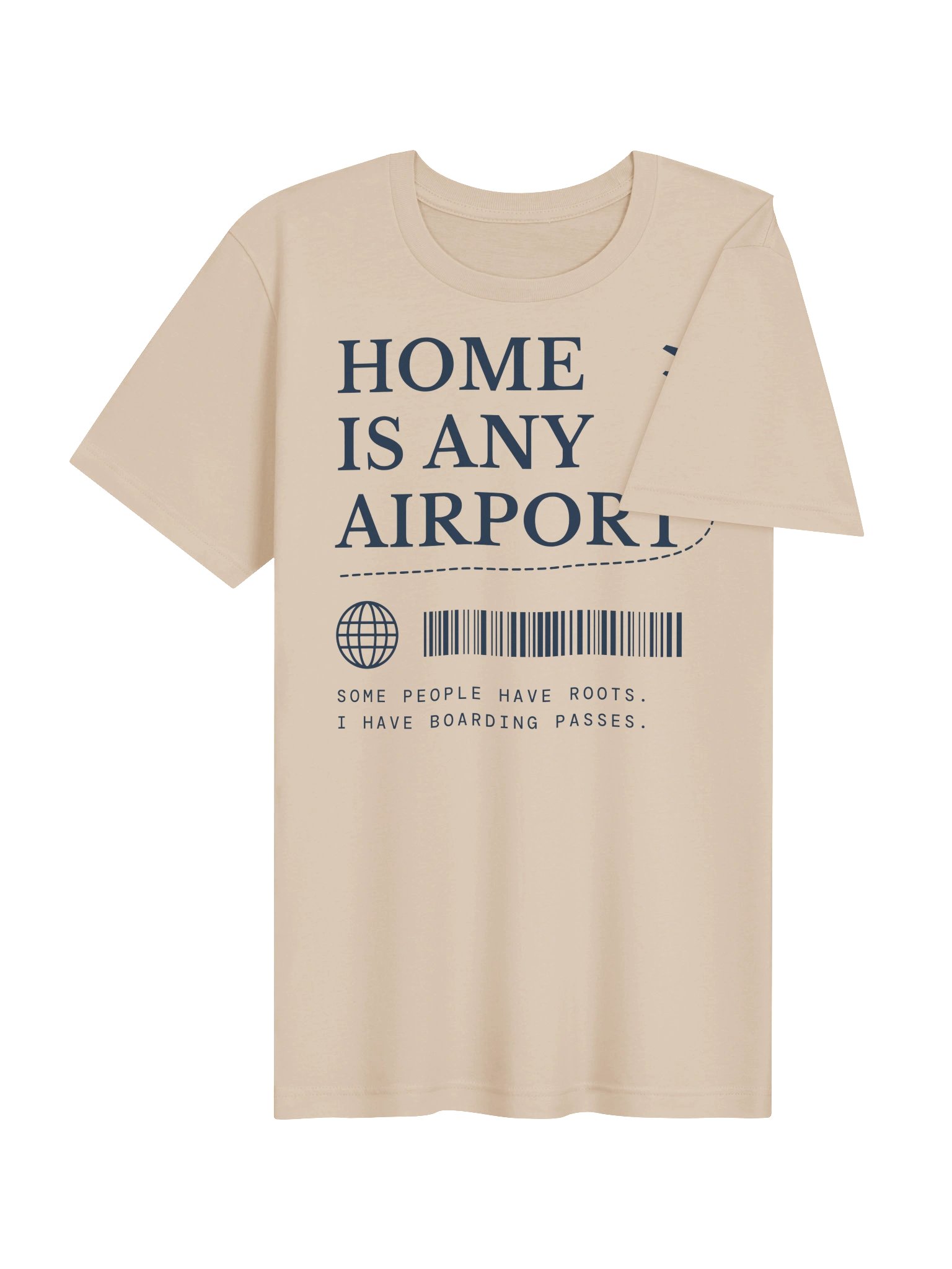 Home Is Any Airport Tee (Navy Print) product image (11)