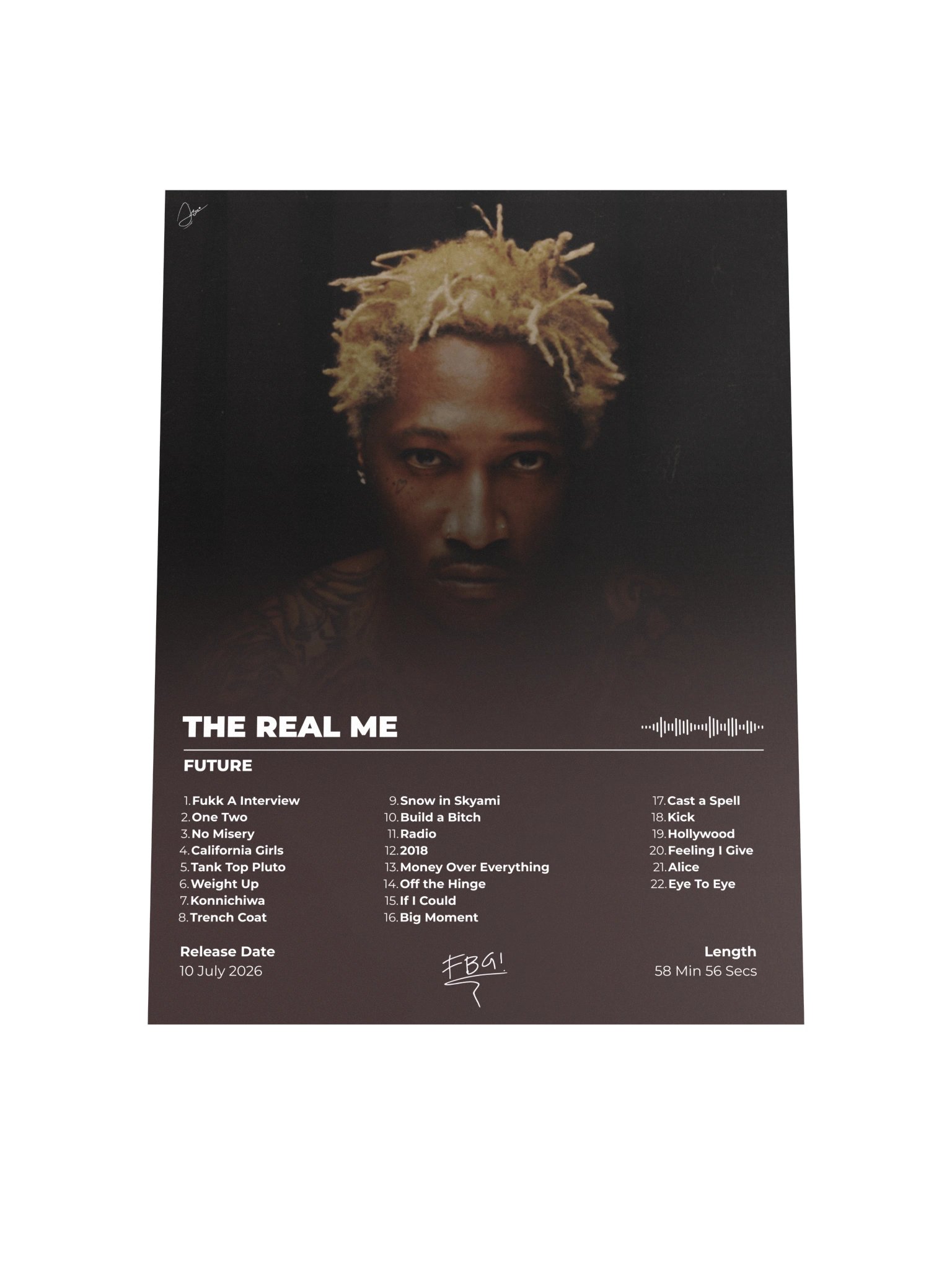 The Real Me Future Album Poster product image (7)