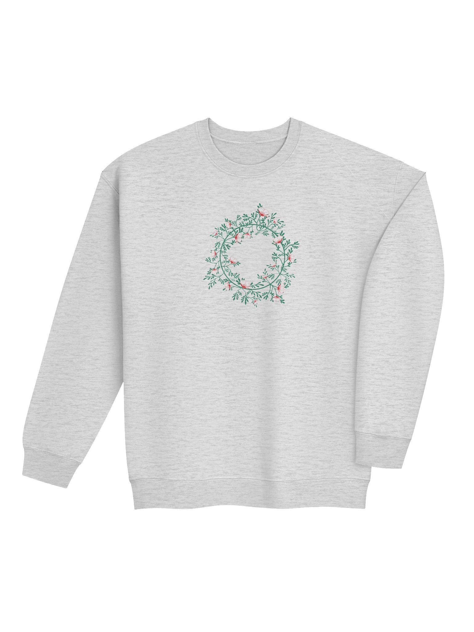 Poppy wreath sweatshirt (Peppermint) product image (10)