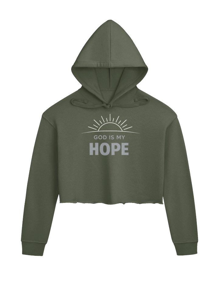 God Is My Hope Sun Crop Hoodie product image (5)