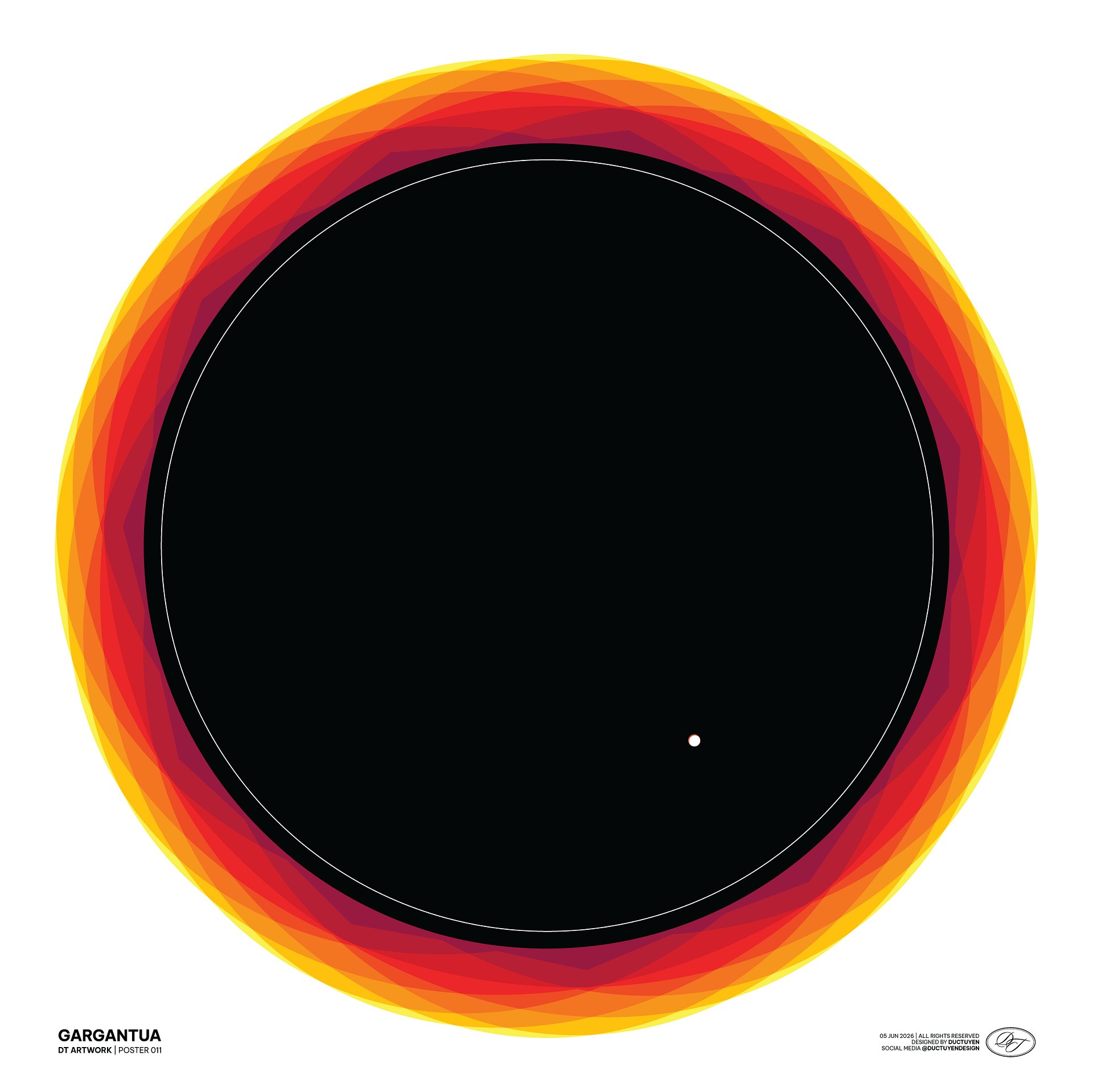 "GARGANTUA" Blackhole Print Poster (Unframe) product image (31)