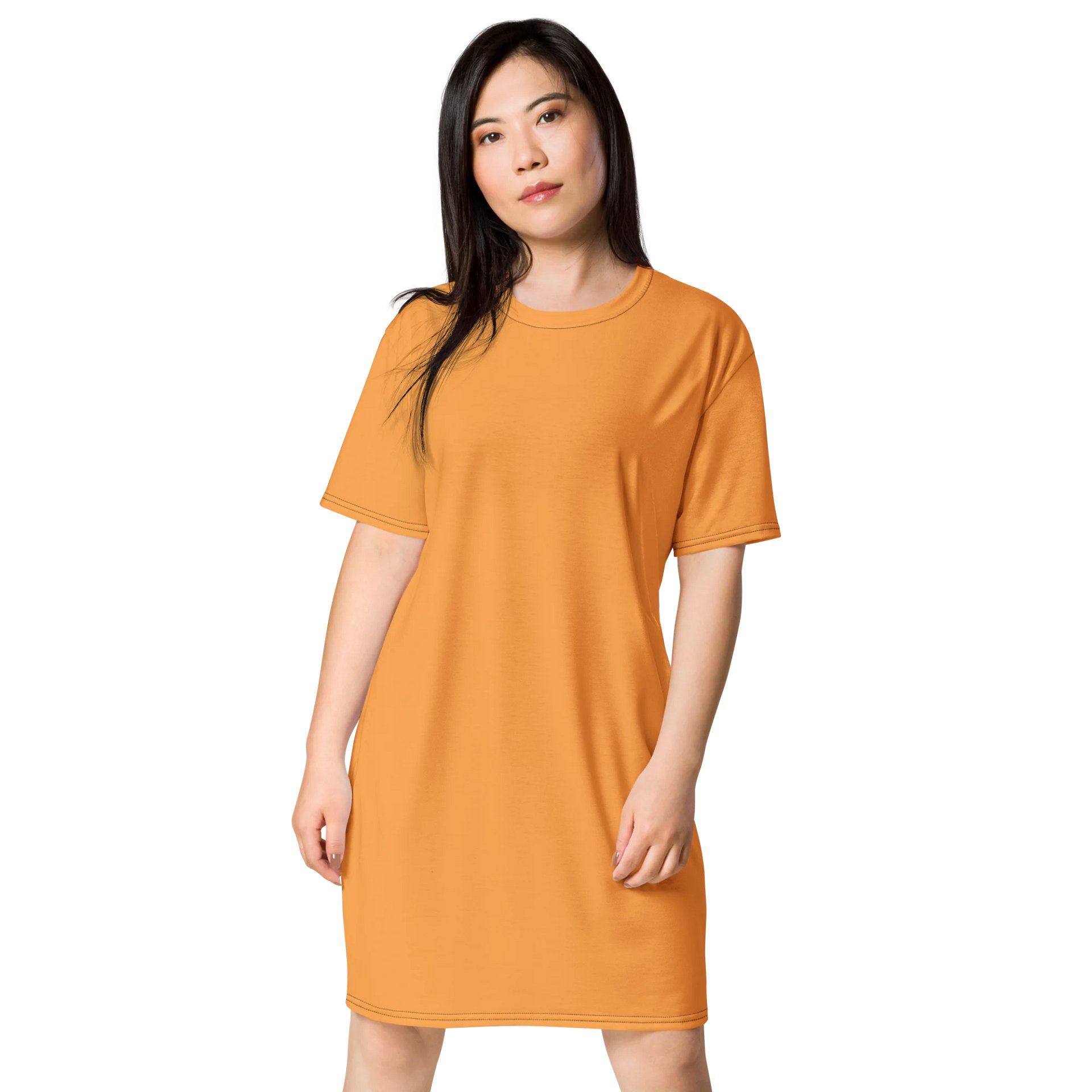 Texas Rose Oversized T-Shirt Dress | Stretchy Fabric | Casual or Formal Style | Sizes 2XS-6XL | Exclusive Design product image (1)