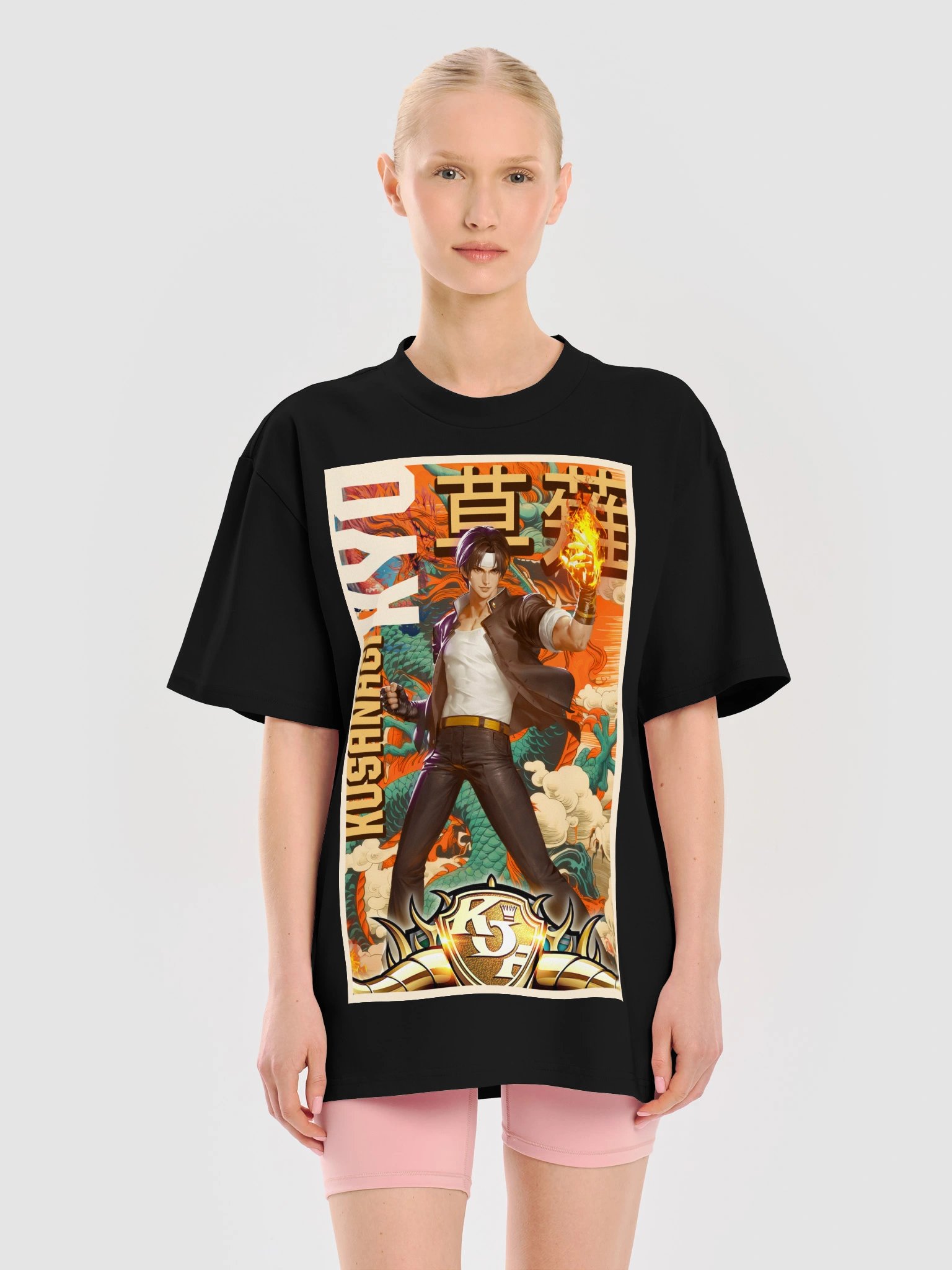 Kyo Kusanagi Heavy Boxy T-Shirt product image (9)