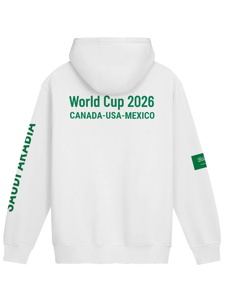 Saudi Arabia 2026 World Cup Flag Hoodie - "Green Falcons" Heritage Edition - Premium 3-End Fleece product image (8)