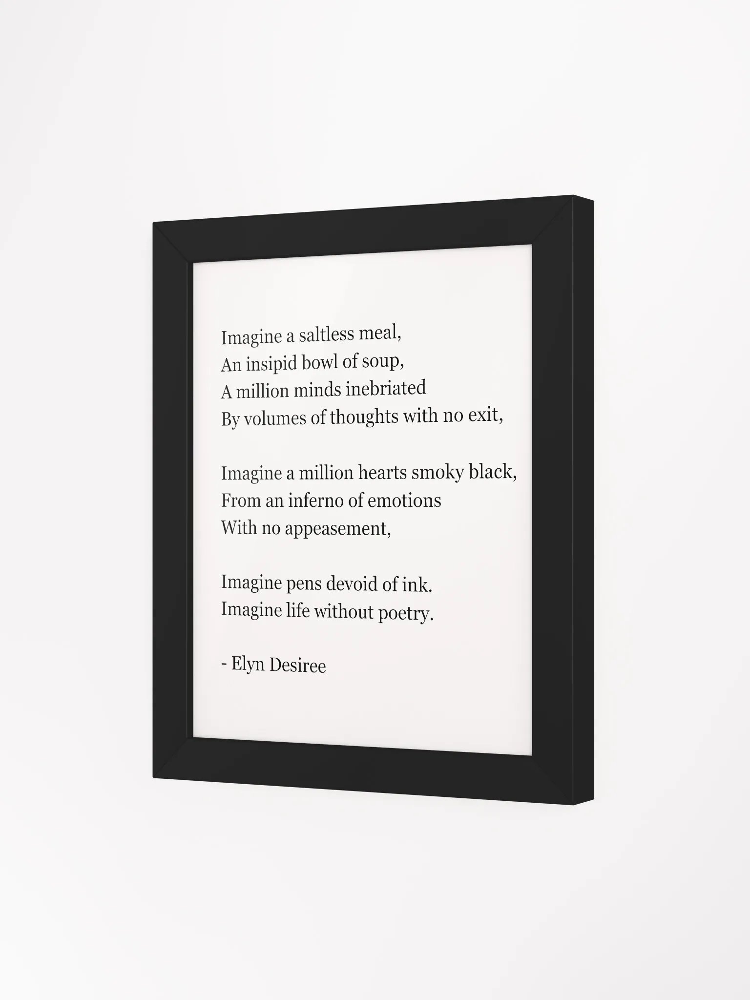 Life Without Poetry Framed Matte Poster product image (3)