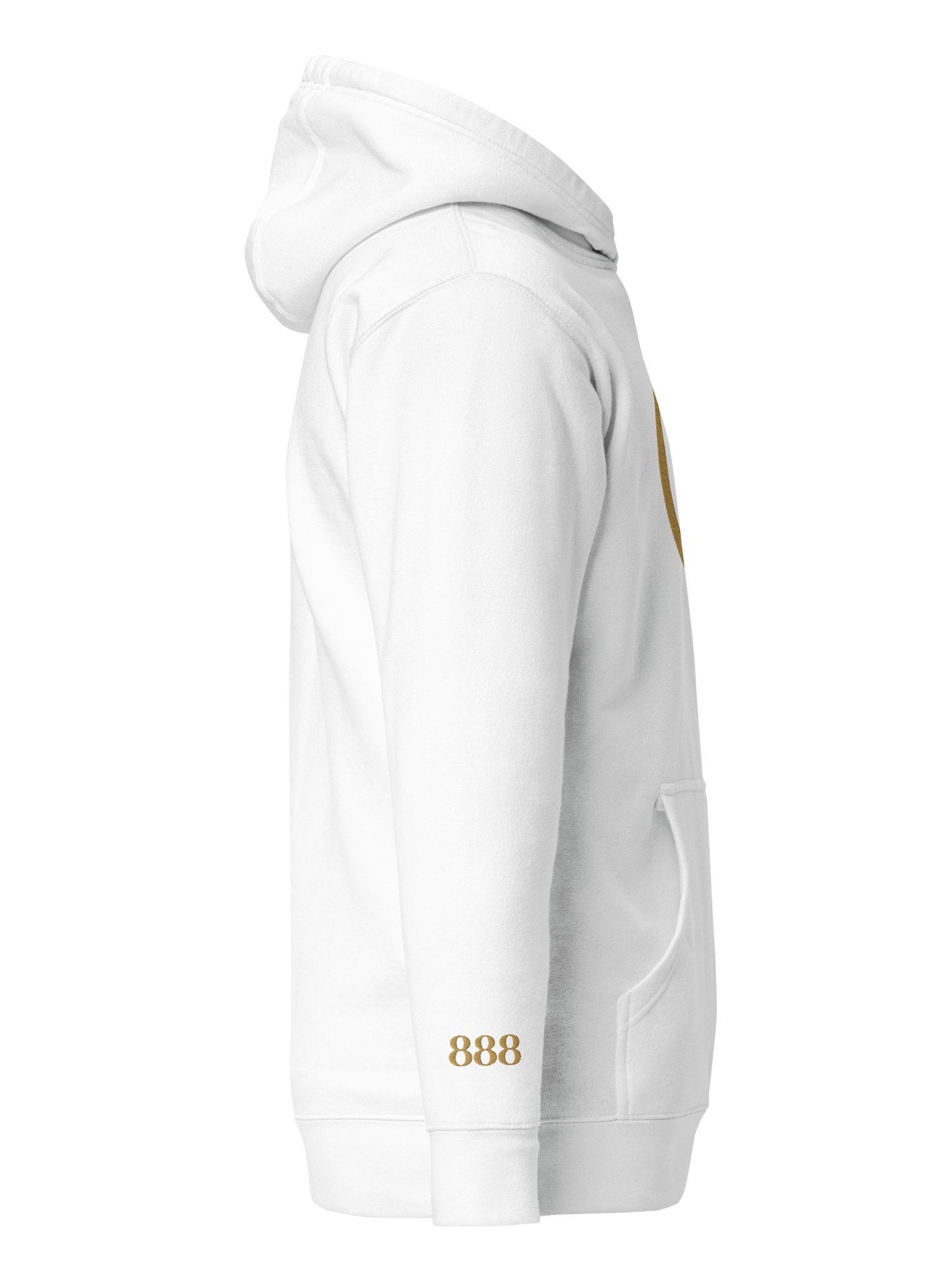 CIRCEMOON Divin Sacre Nombre 888 Hoodie, unisex, white product image (4)