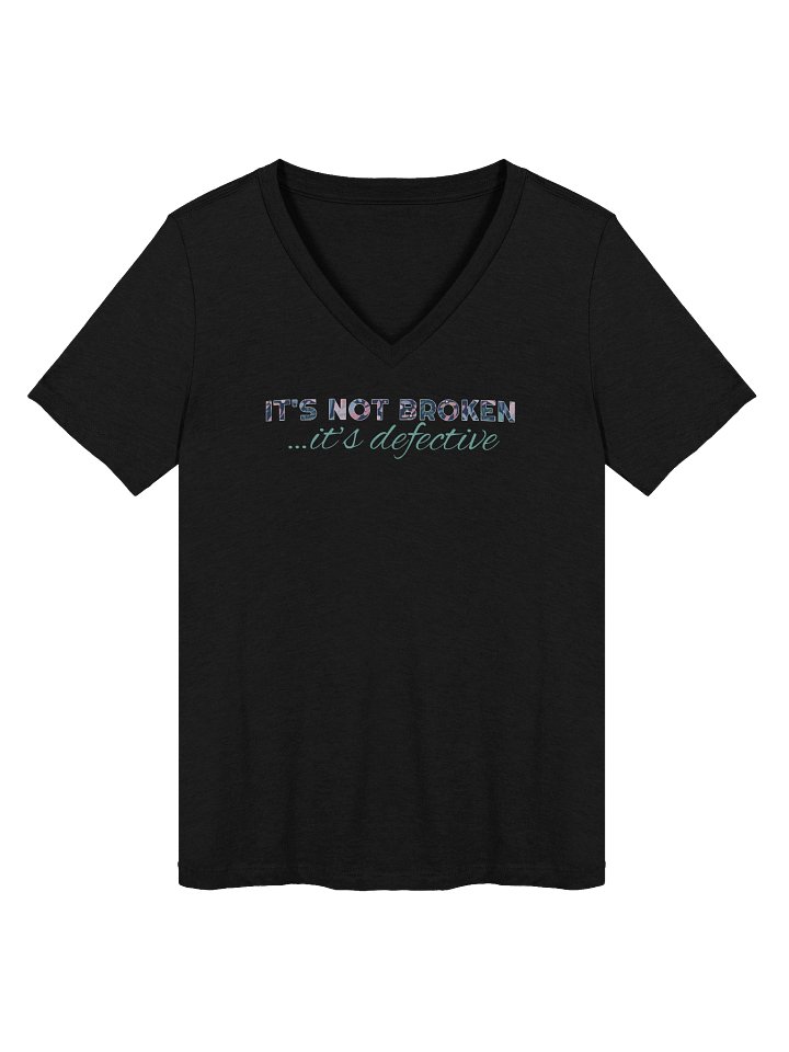 It's Not Broken Floral V-Neck Tee product image (2)