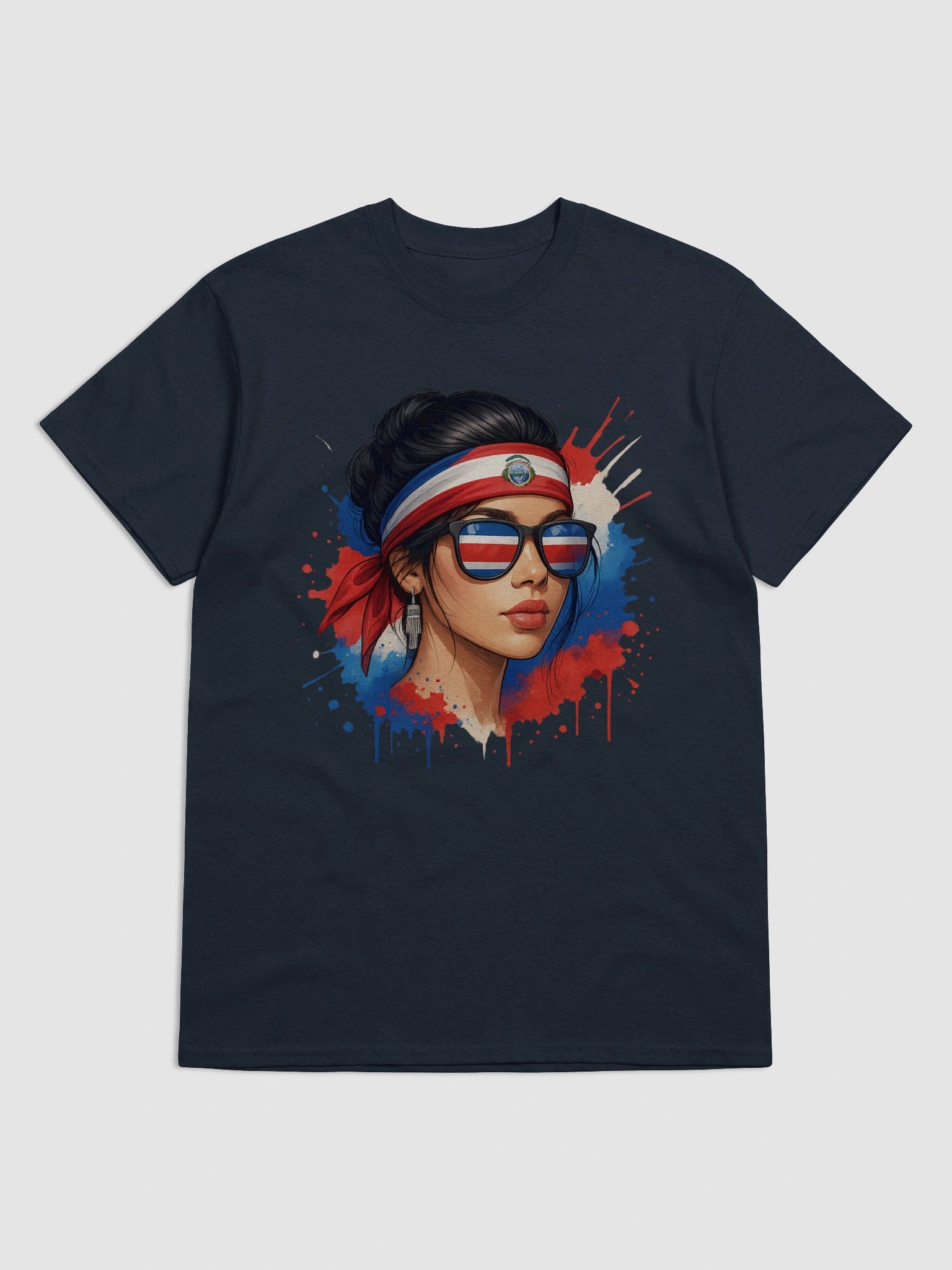 Costa Rica Patriotic Reflection T-Shirt product image (2)