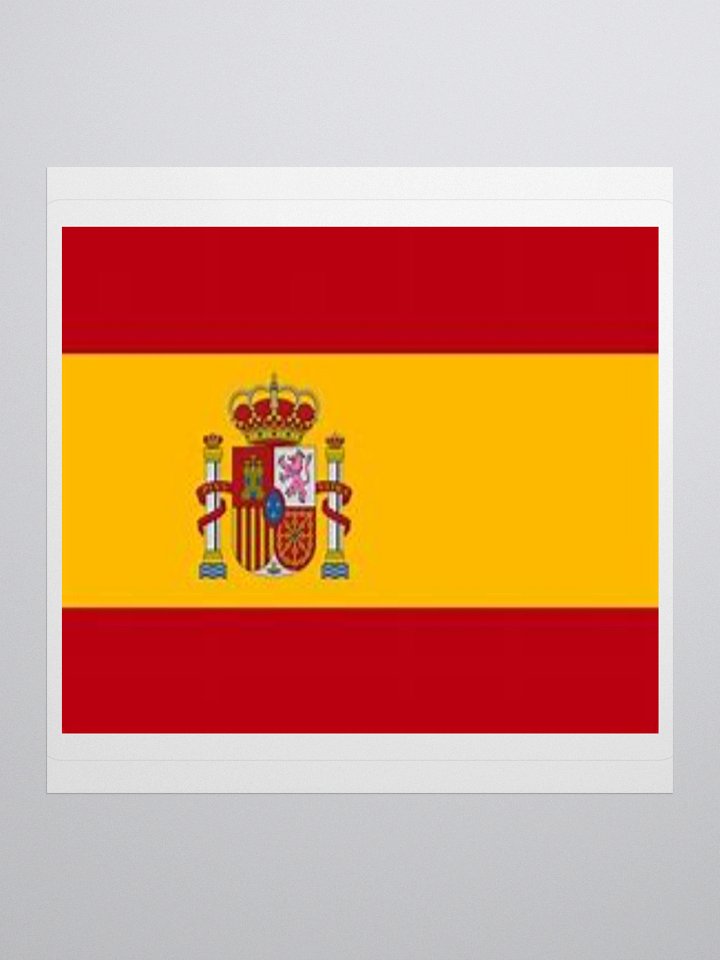 Exclusive Spain Flag Kiss-Cut Stickers - High-Quality Vinyl, Multiple Sizes product image (3)