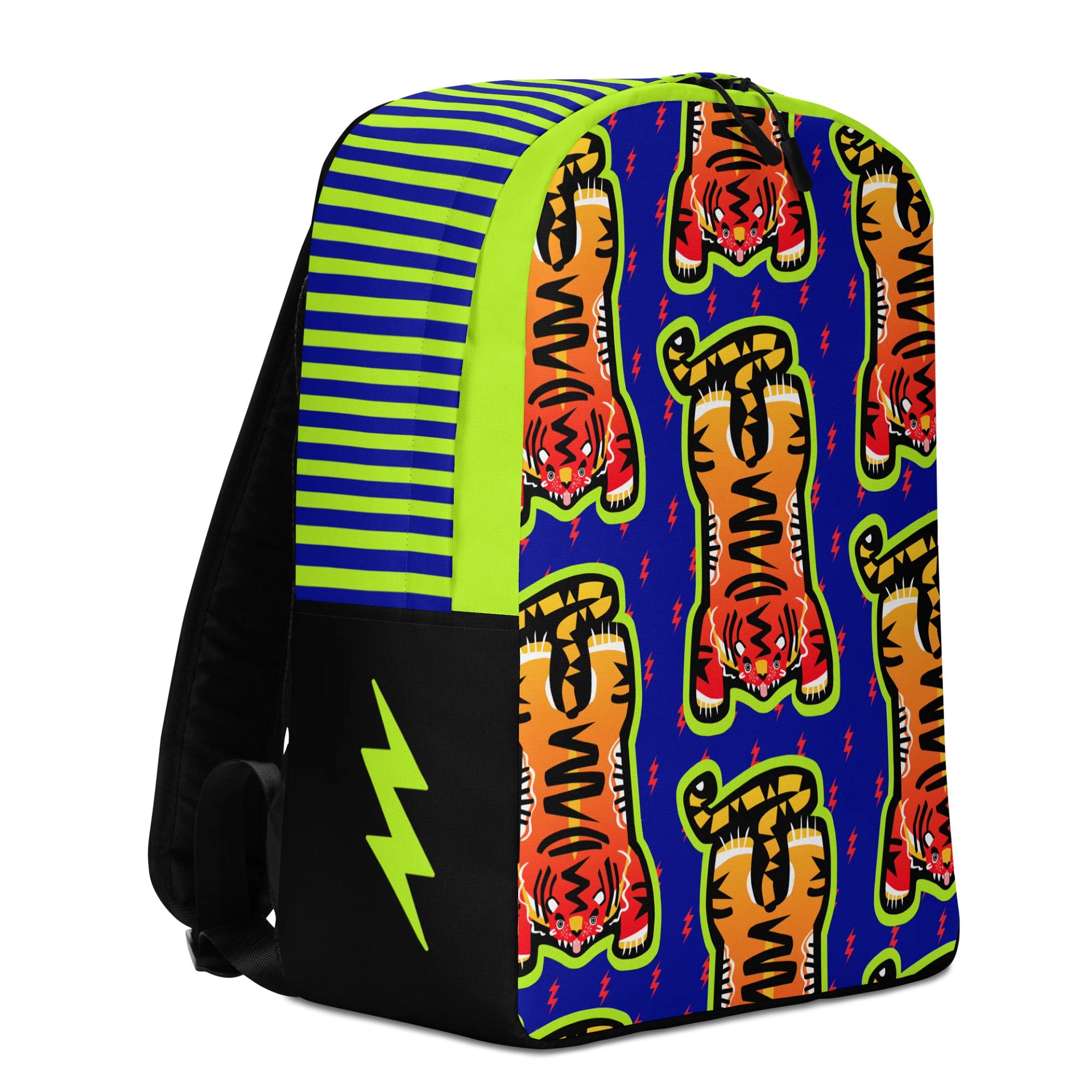 Lime & Blue Tiger Backpack product image (4)