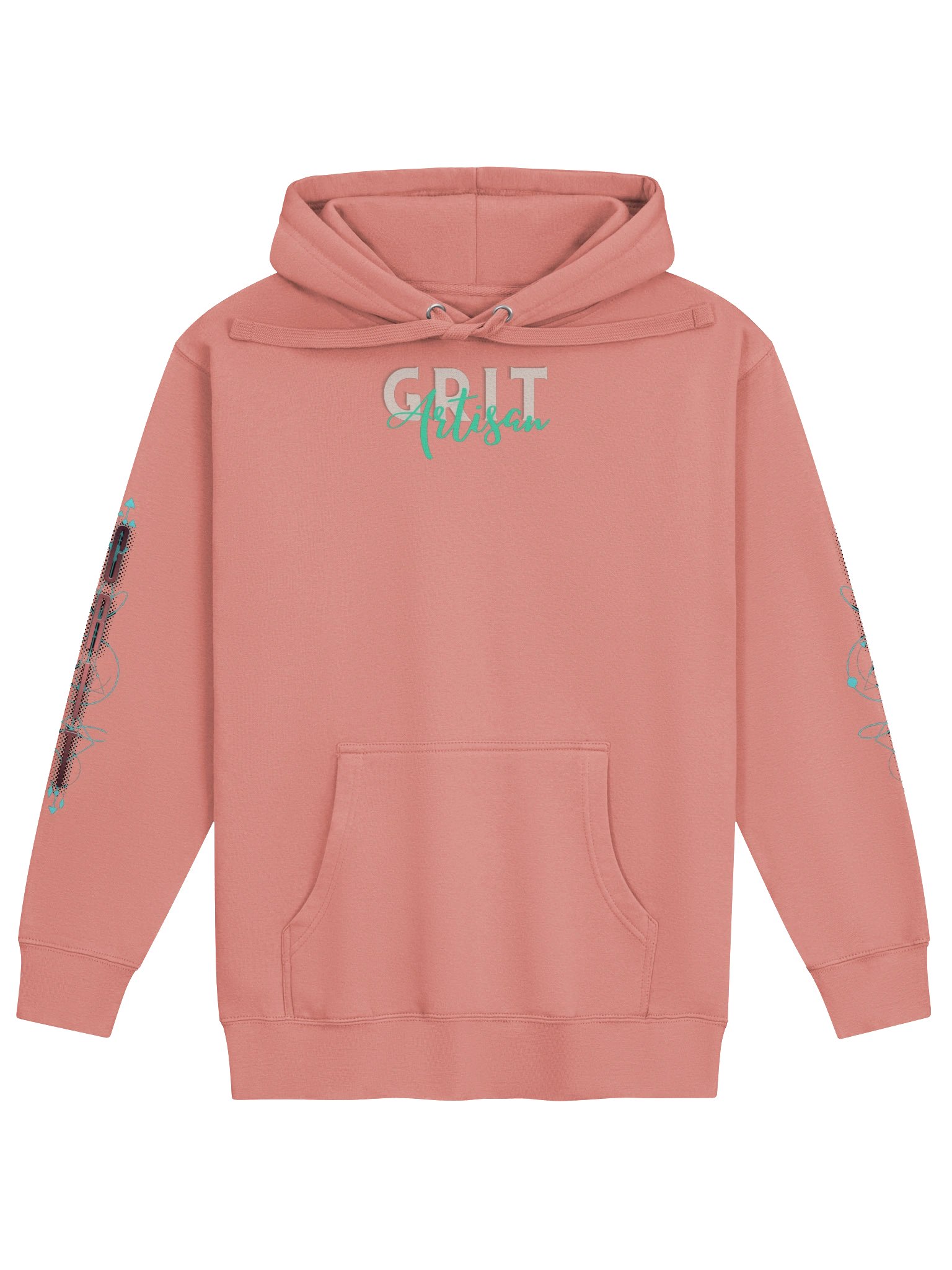 GRIT Artisan Logo Hoodie Healing Lotus Sleve Design product image (49)
