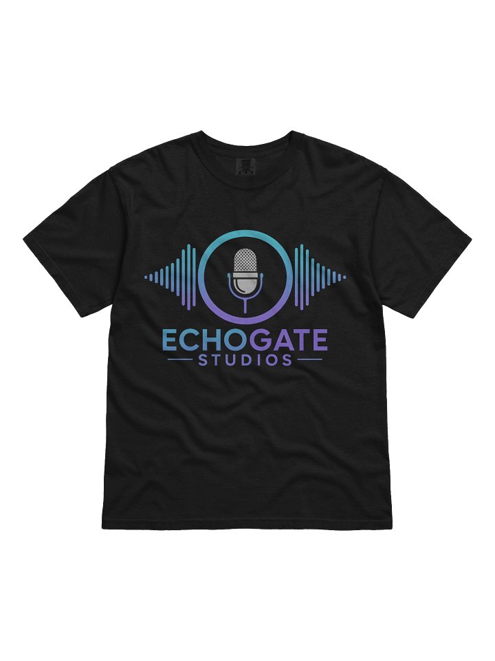 EchoGate Studios Black Classic Logo Tee product image (1)