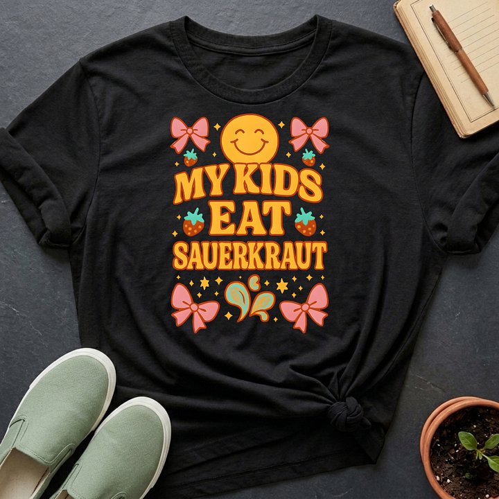 My Kids Eat Sauerkraut Organic T-Shirt product image (1)