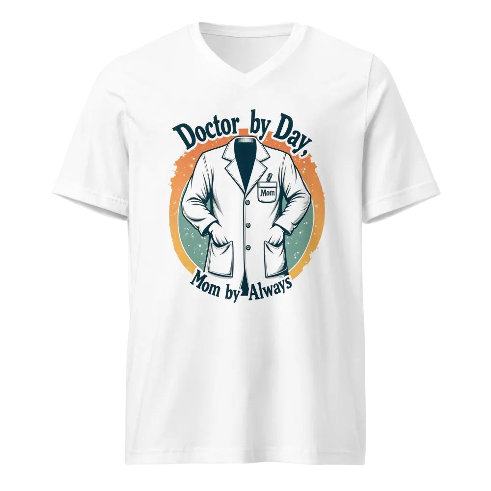 Doctor by Day, Mom by Always v-neck tee product image (1)