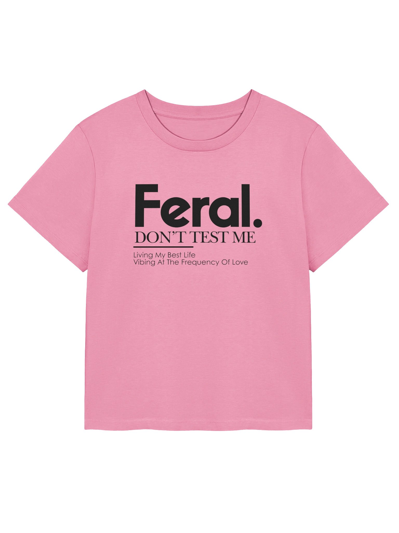 Feral — Vibing at the Frequency of Love -- Women's Organic Te product image (3)